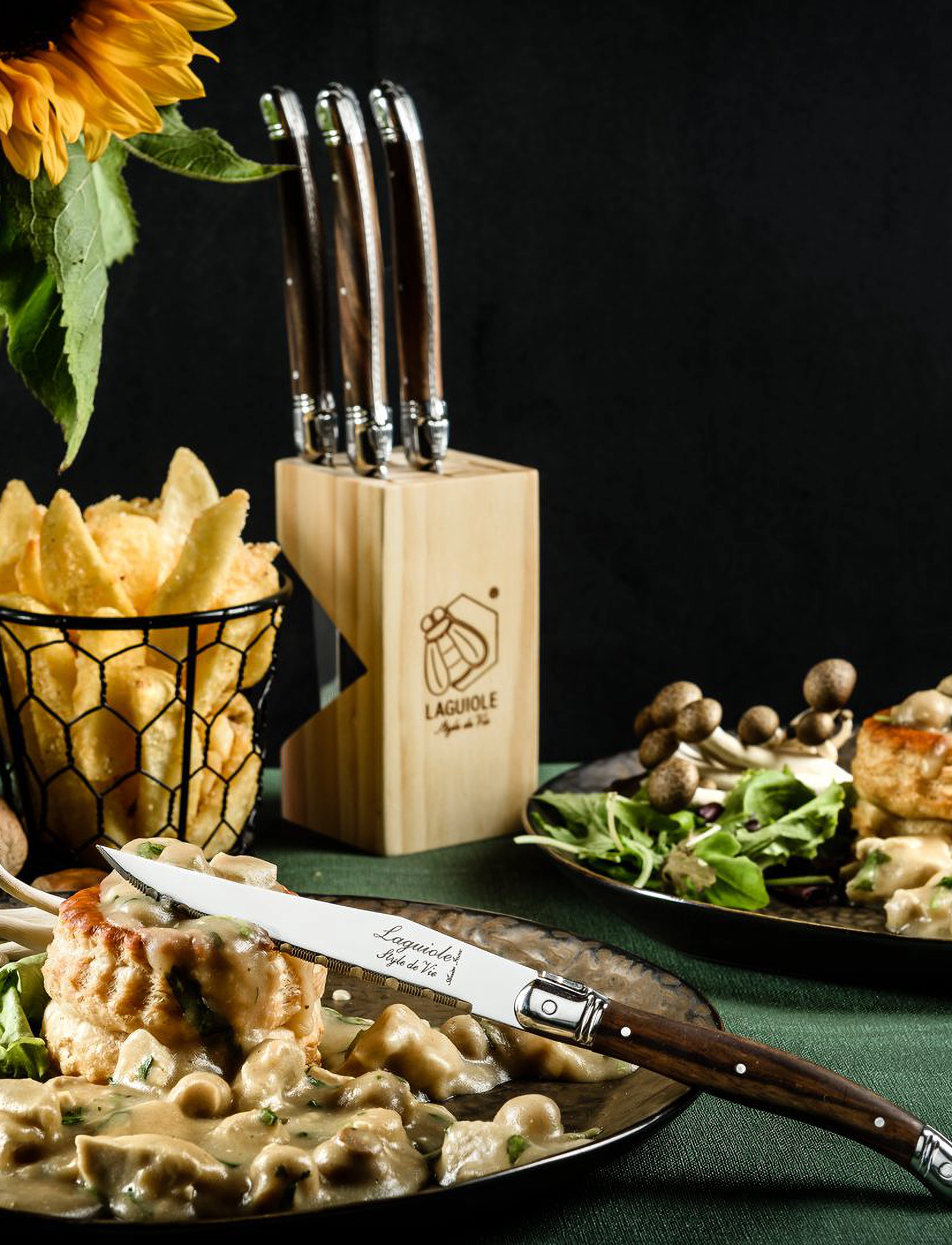 Laguiole Style de Vie - Grillknivar Laguiole  SET 6 - födelsedagspresenter - brown - 5