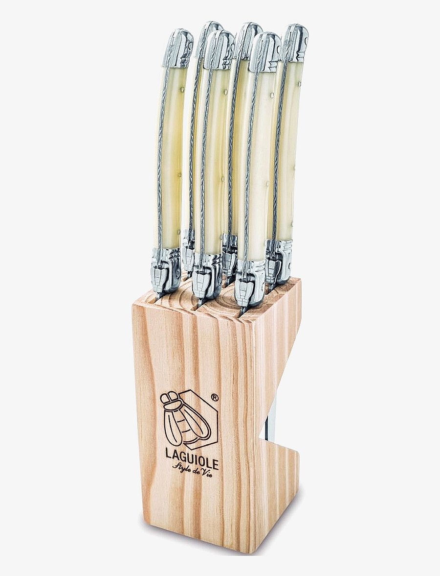 Laguiole Style de Vie - Steak knives Laguiole SET 6 - osta hinna alusel - pearl - 1