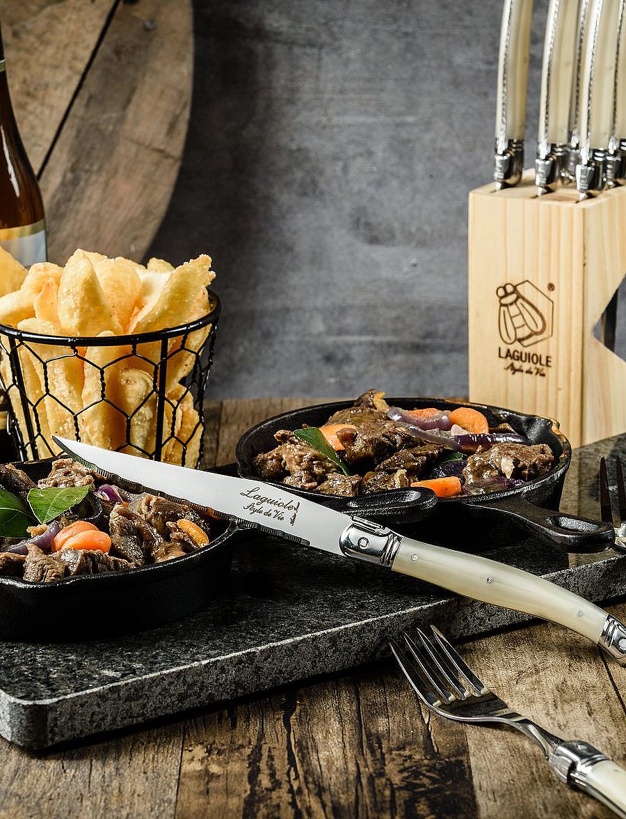 Laguiole Style de Vie - Steak knives Laguiole SET 6 - osta hinna alusel - pearl - 0