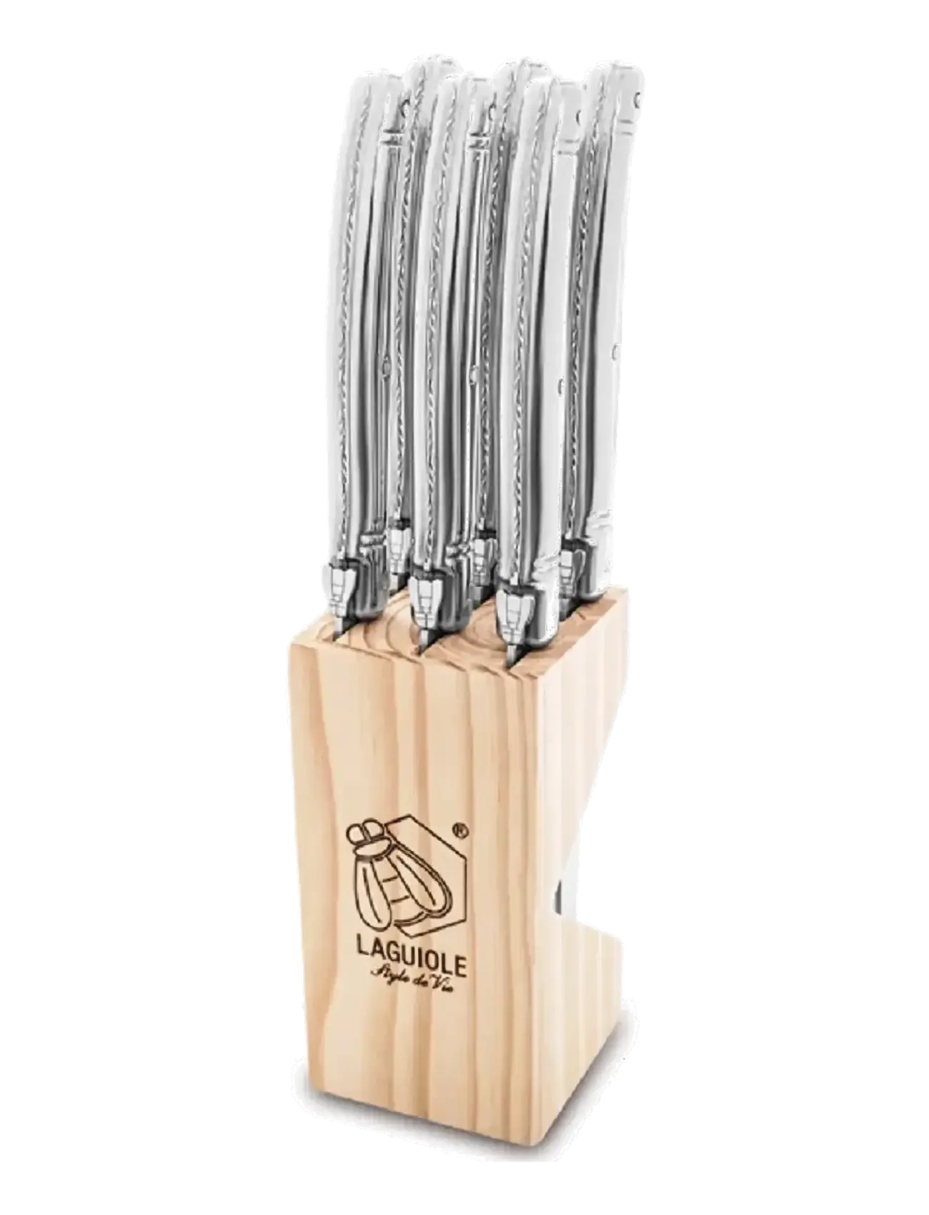 LAGUIOLE STYLE DE VIE Laguiole-Grillknive, Sæt Med 6 Stk. Silber - L11CM - Unisex