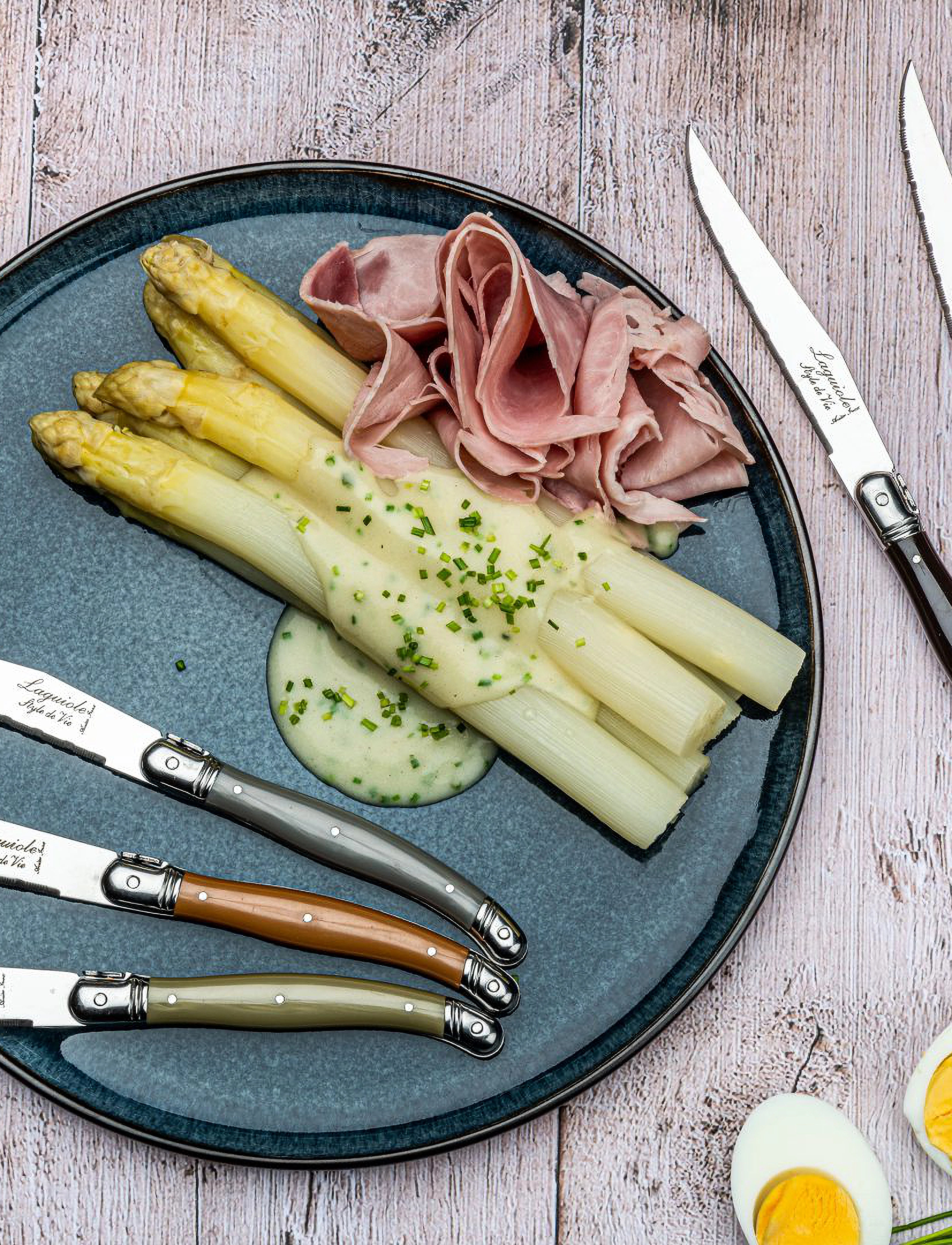 Laguiole Style de Vie - Steak knives Laguiole  SET 6 - achat par prix - pearl/brown/grey - 4