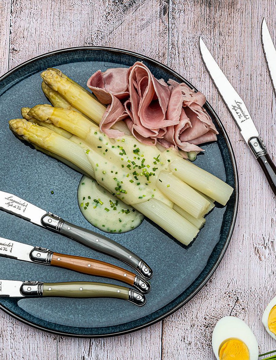 Laguiole Style de Vie - Steak knives Laguiole SET 6 - osta hinna alusel - pearl/brown/grey - 4