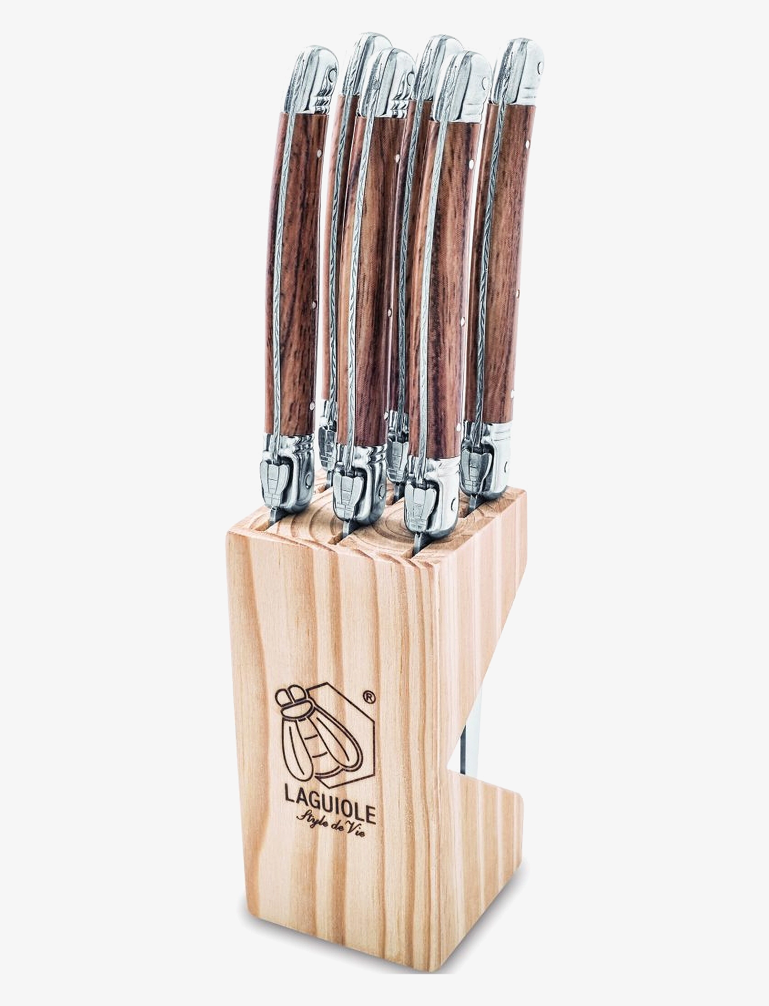 LAGUIOLE STYLE DE VIE Laguiole-Grillknive, Sæt Med 6 Stk. Braun - L11CM - Unisex