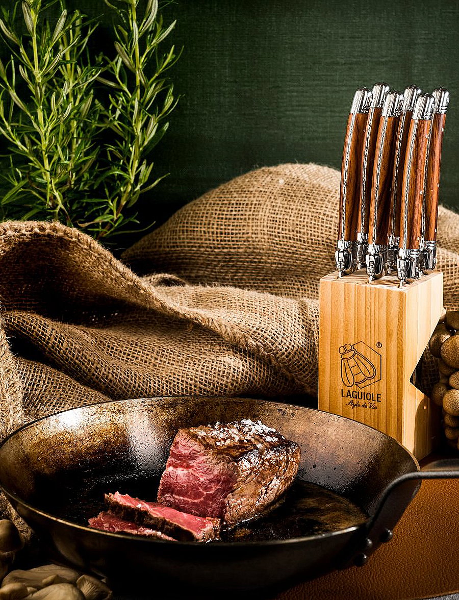 Laguiole Style de Vie - Steak knives Laguiole SET 6 - osta hinna alusel - wood - 0