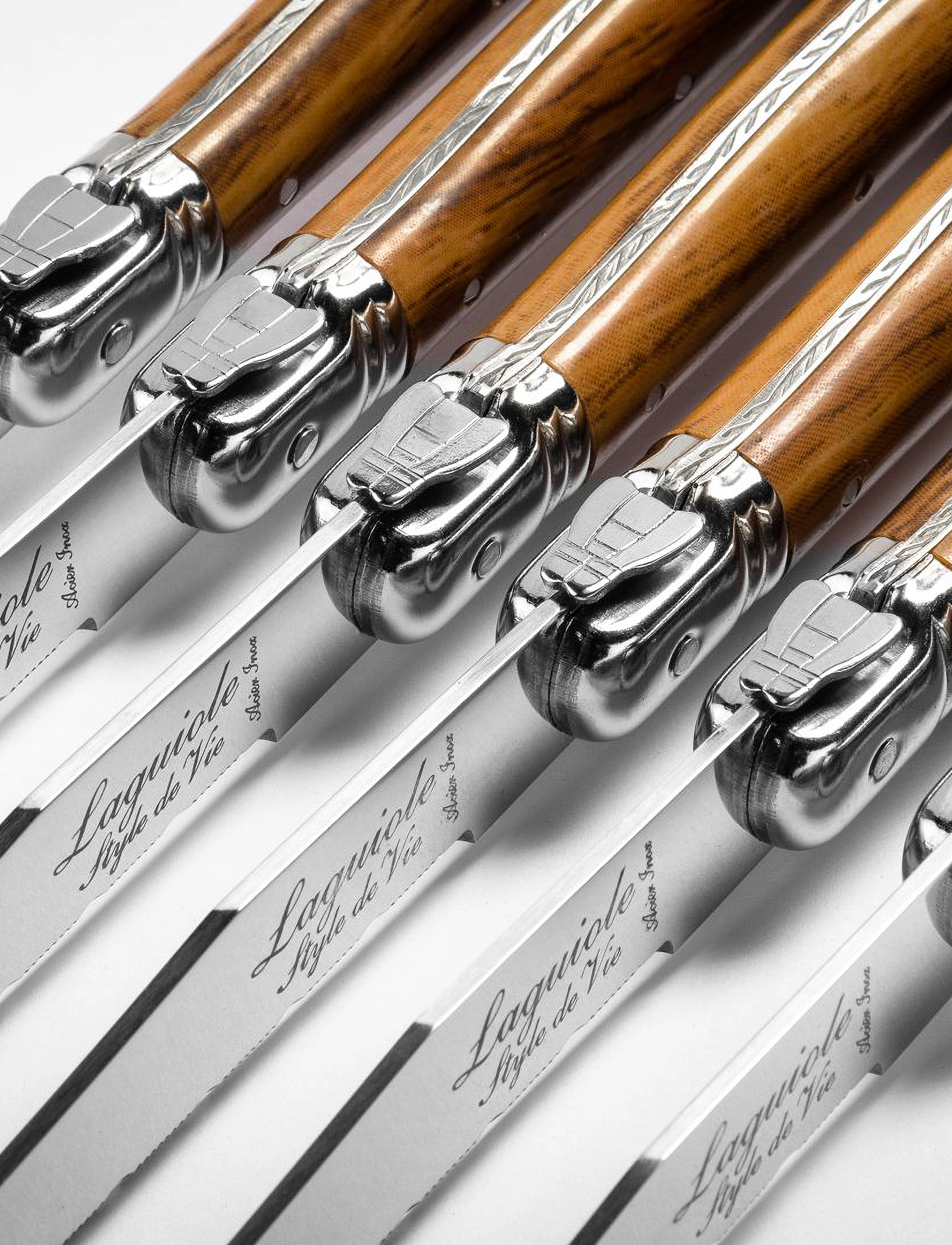 Laguiole Style de Vie - Steak knives Laguiole  SET 6 - versla eftir verði - wood - 5