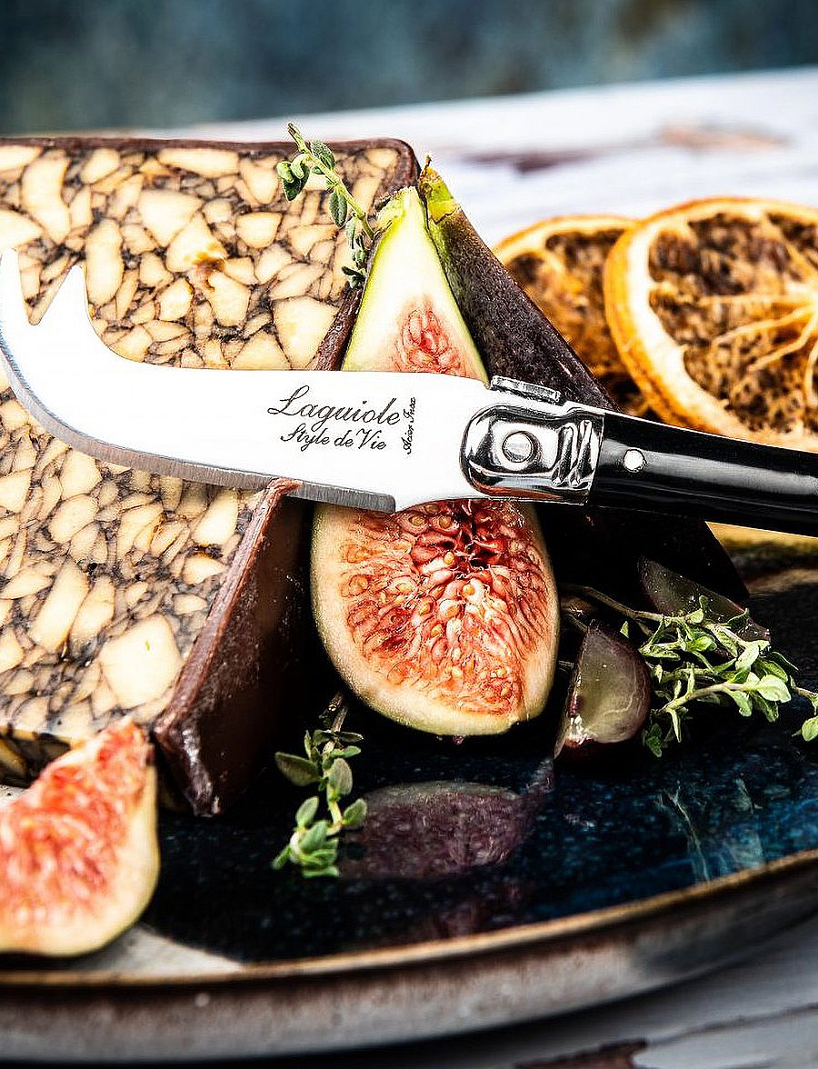 Laguiole Style de Vie - Cheese knives Laguiole SET 3 - käsemesser - black - 3