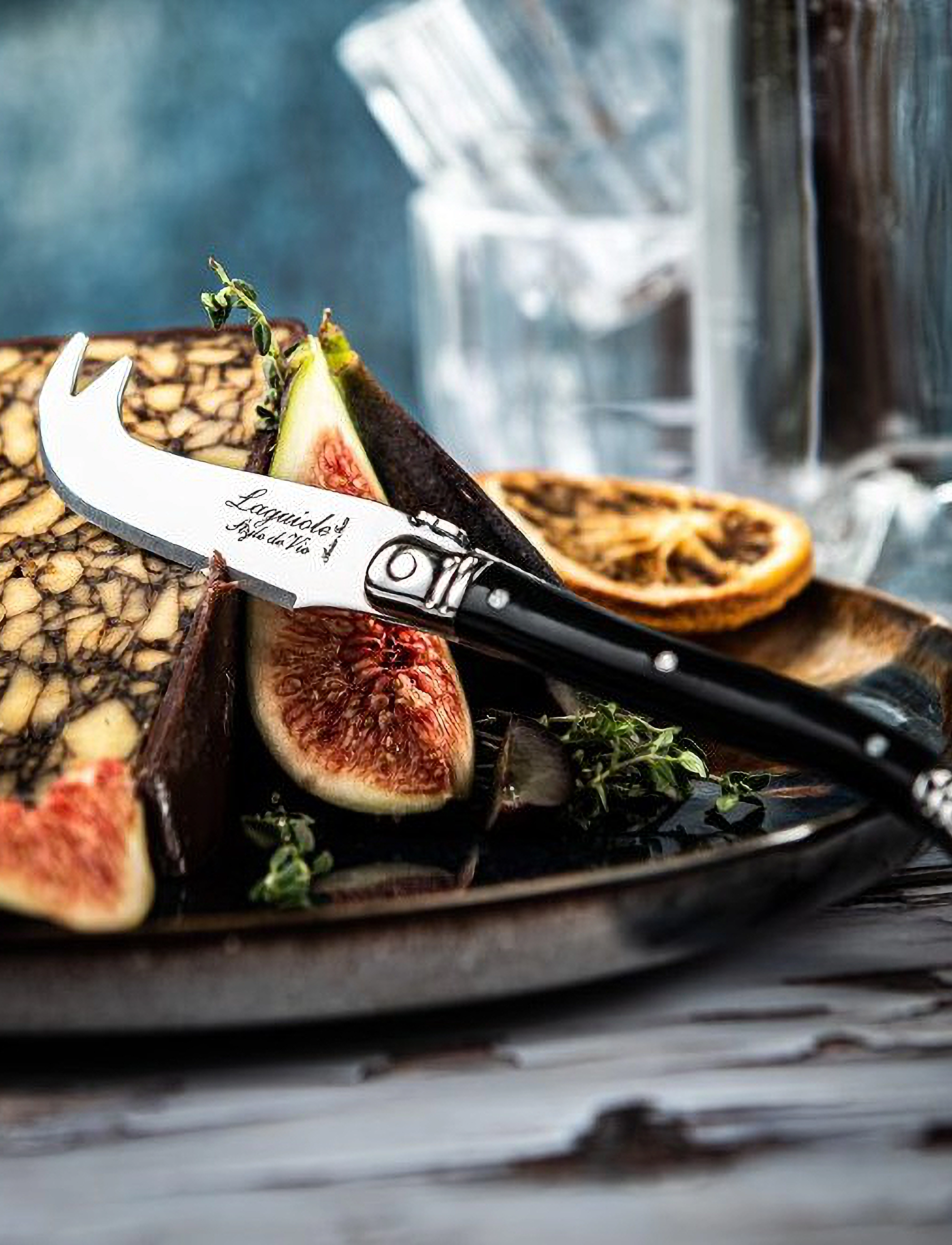 Laguiole Style de Vie - Cheese knives Laguiole  SET 3 - cheese knives - black - 4