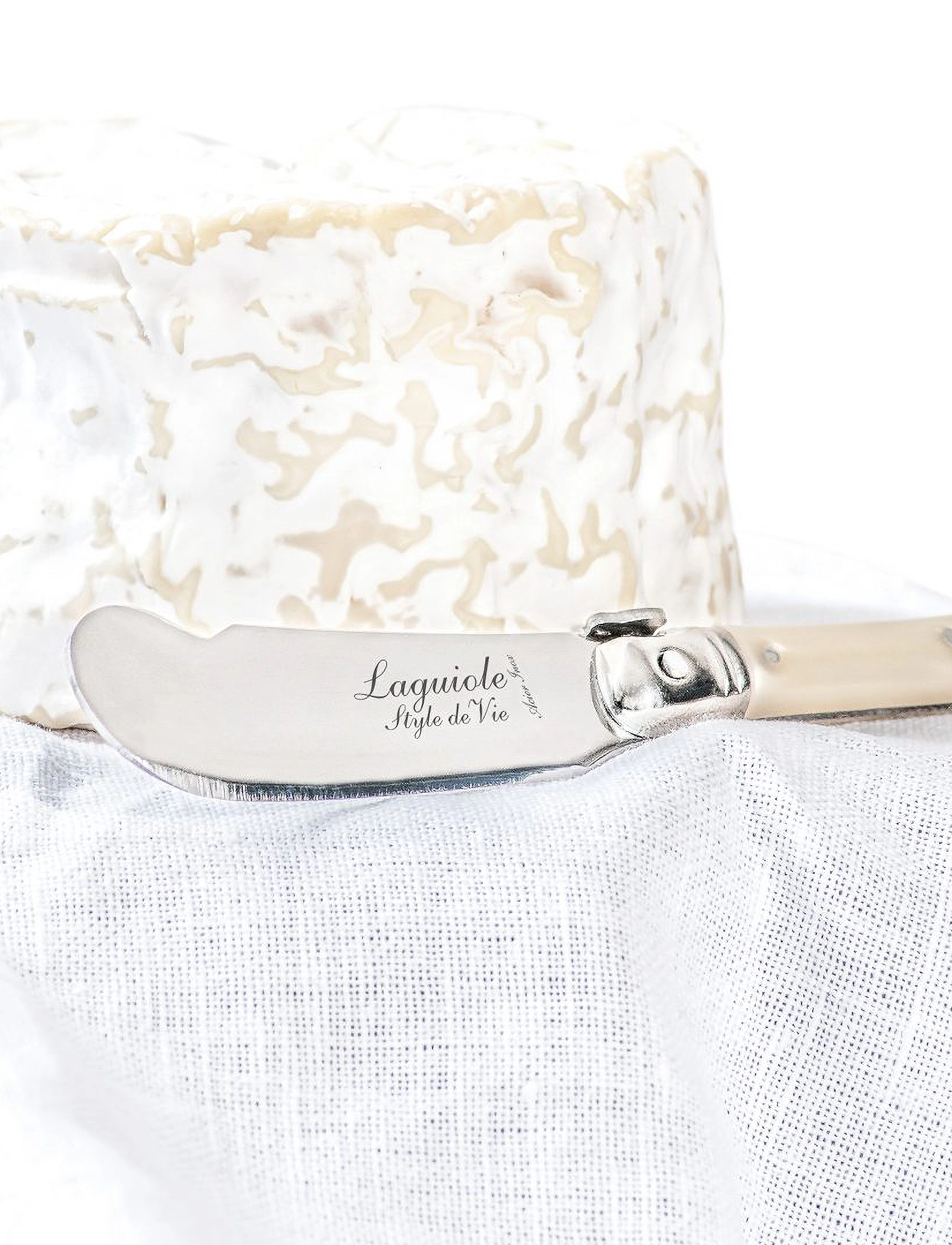 Laguiole Style de Vie - Cheese knives Laguiole  SET 3 - osteknive - pearl - 4