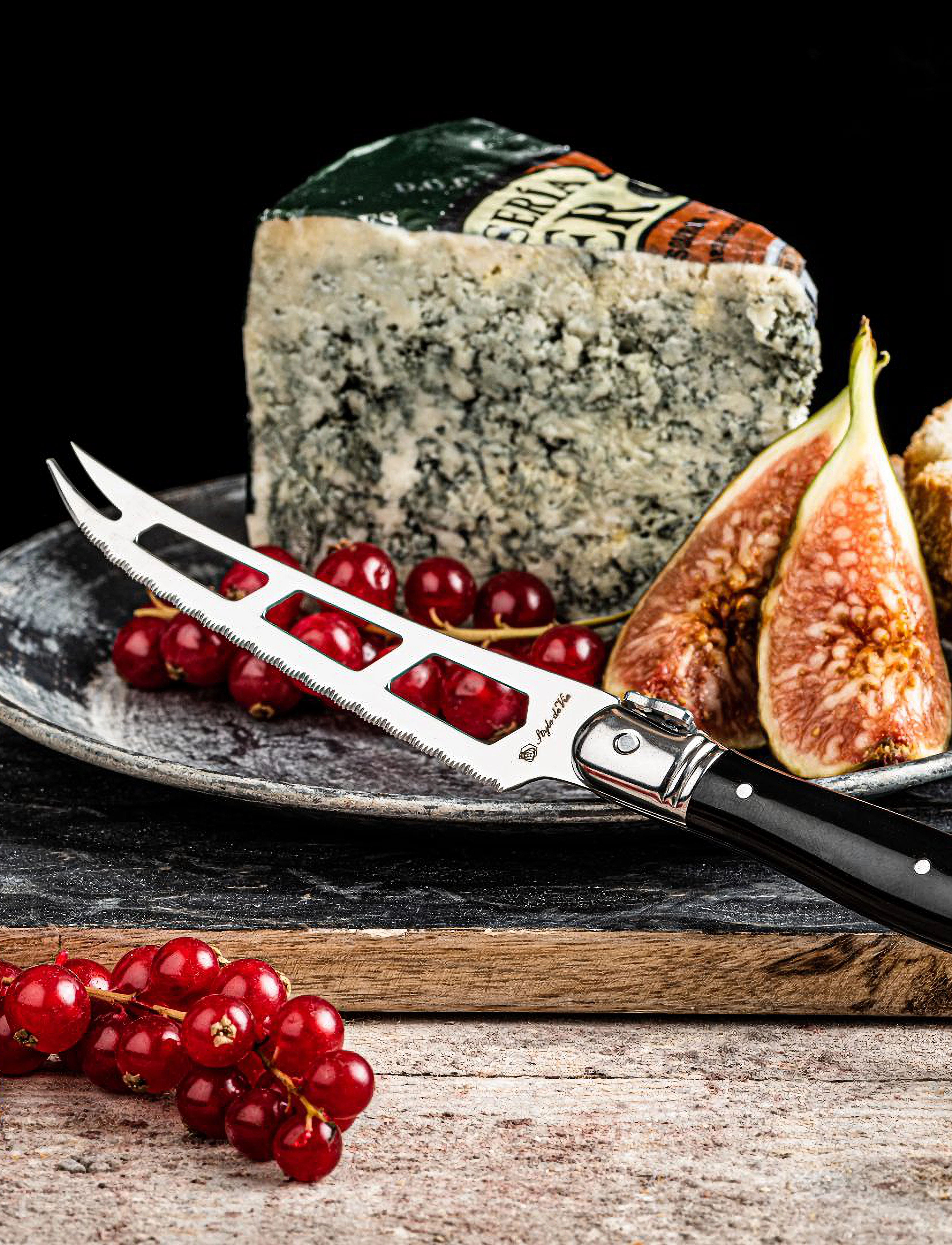 Laguiole Style de Vie - Cheese knife Laguiole - ostekniver - black - 2