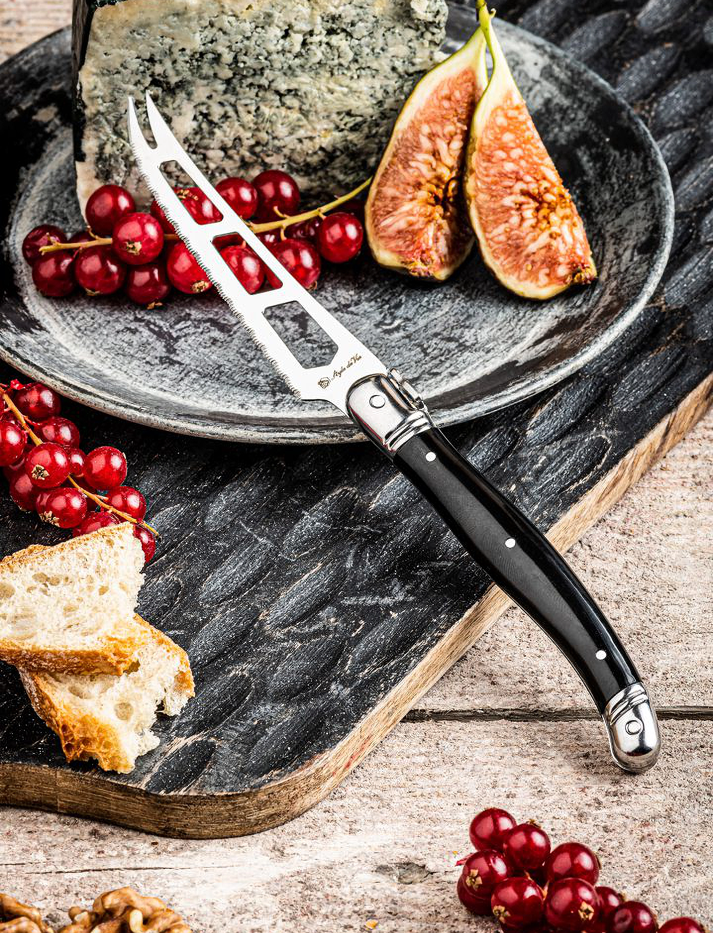 Laguiole Style de Vie - Cheese knife Laguiole - juustunoad - black - 4