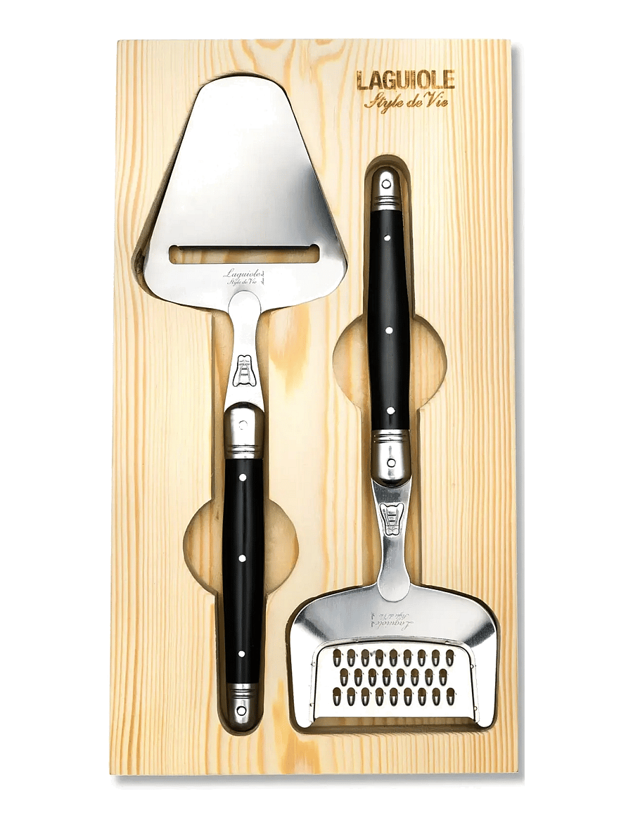 Laguiole Style de Vie - Cheese slicer and cheese grater Black Laguiole - black - 1