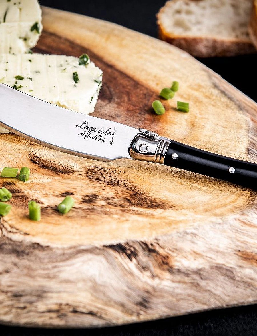 Laguiole Style de Vie - Butter knives Laguiole SET 4 - võinoad - black - 3