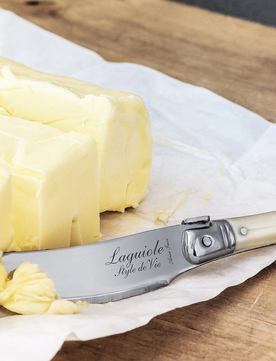 Laguiole Style de Vie - Butter knives Laguiole SET 4 - võinoad - pearl - 4