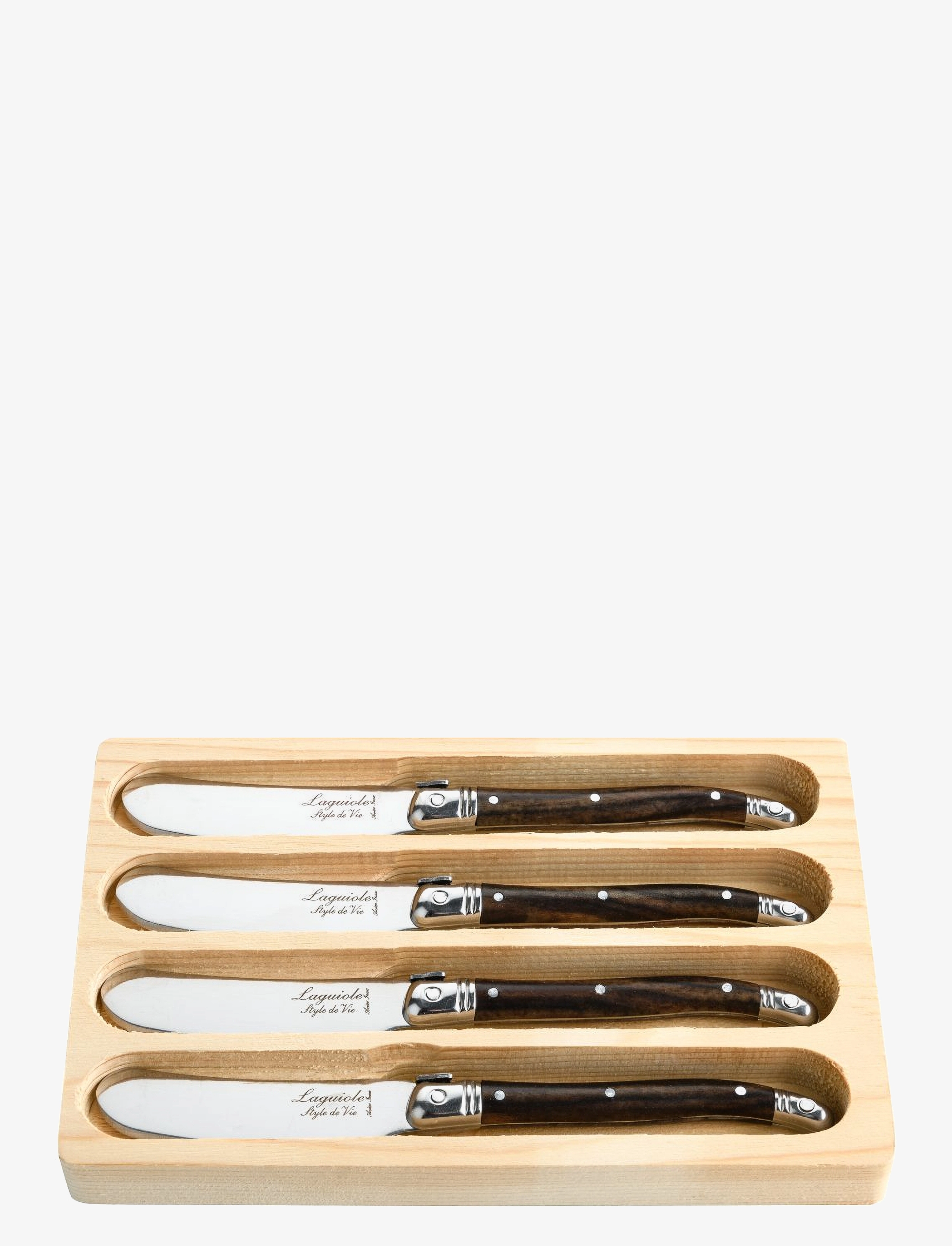 LAGUIOLE STYLE DE VIE Smørkniv Laguiole, Sæt Med 4 Stk. Braun - L6.5CM - Unisex