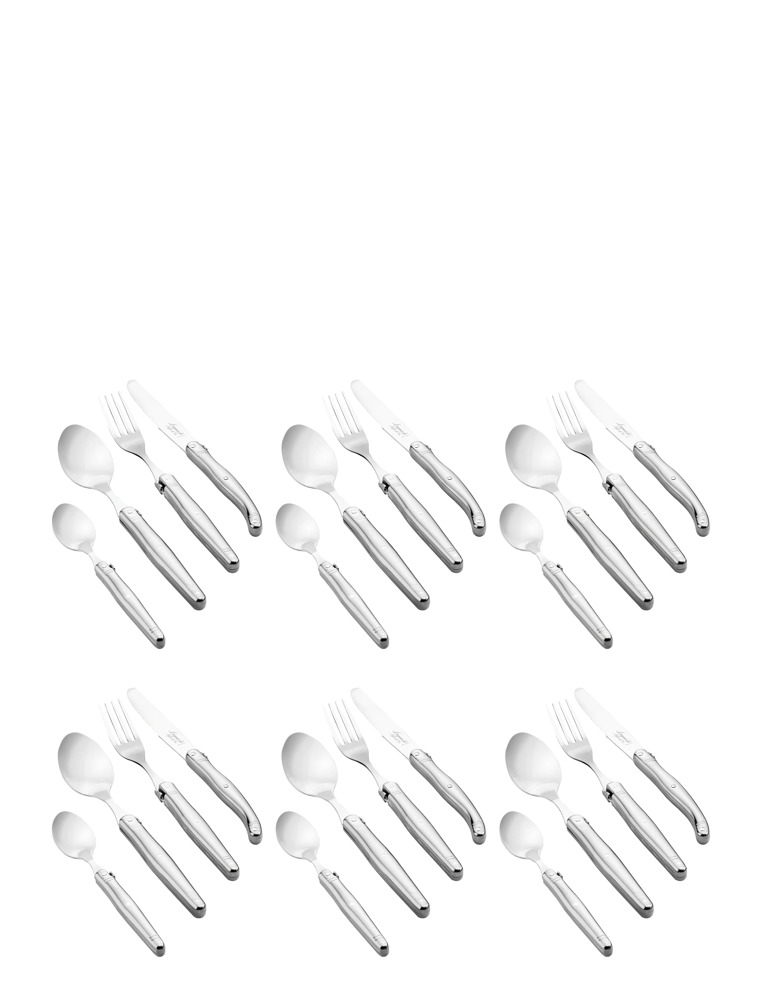 LAGUIOLE STYLE DE VIE Bestiksæt, 24-Pak Silber - One Size - Unisex