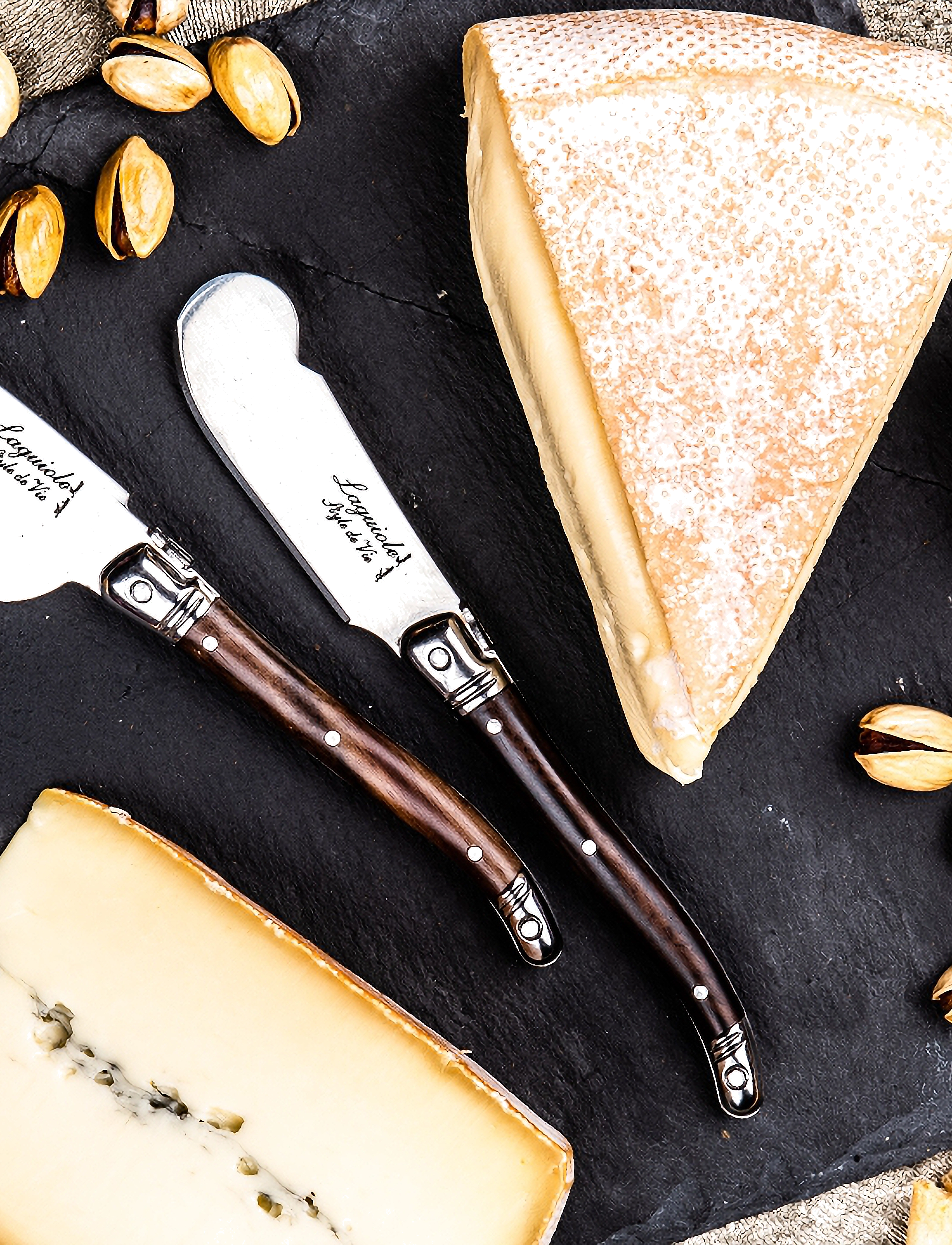 Laguiole Style de Vie - Ostknivar 3-pack - ostknivar - steel/wood - 3