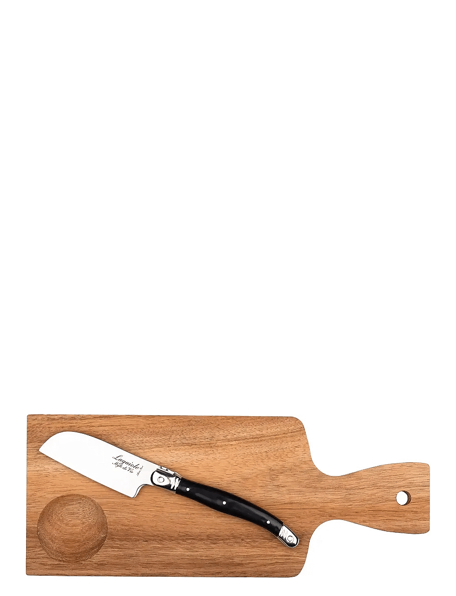 Laguiole Style de Vie - Cutting board and oisterknife Santoku - santoku messer - steel - wood - 1
