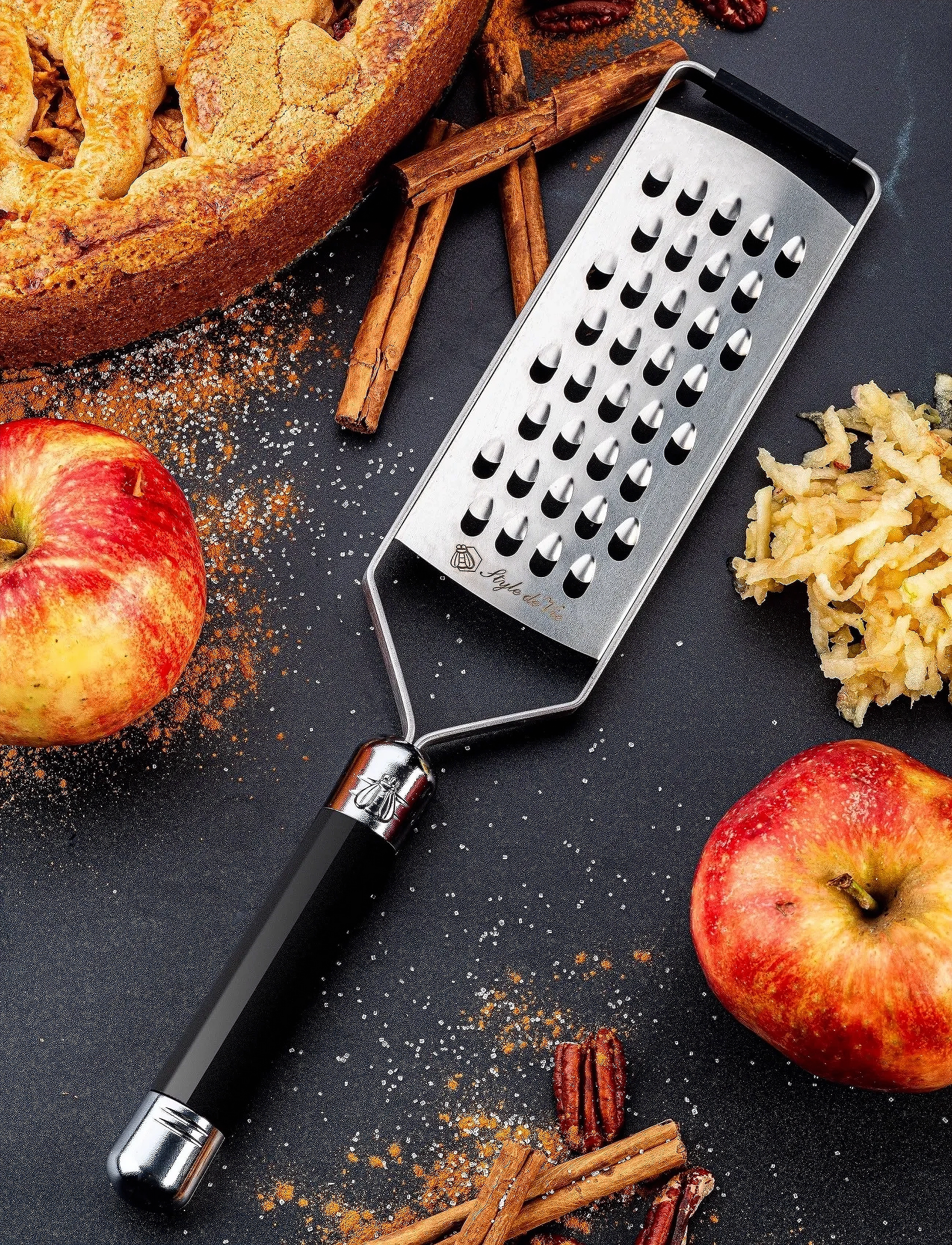 Laguiole Style de Vie Rivejern, Groft, 1012 Laguiole, 34.7X6.8X2.5 cm, Kitchen Tools, Silber - Graters, Homeware