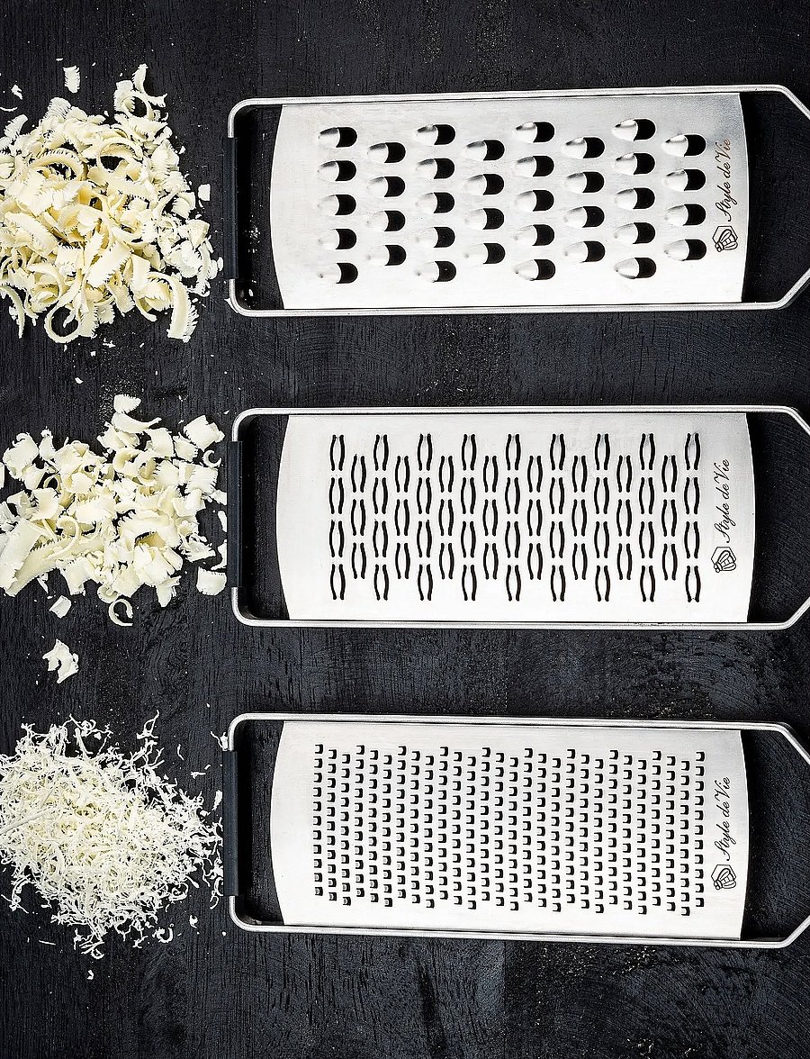 Laguiole Style de Vie - Grater 3 pcs 1012 SET Laguiole - riivid - black - silver - 3
