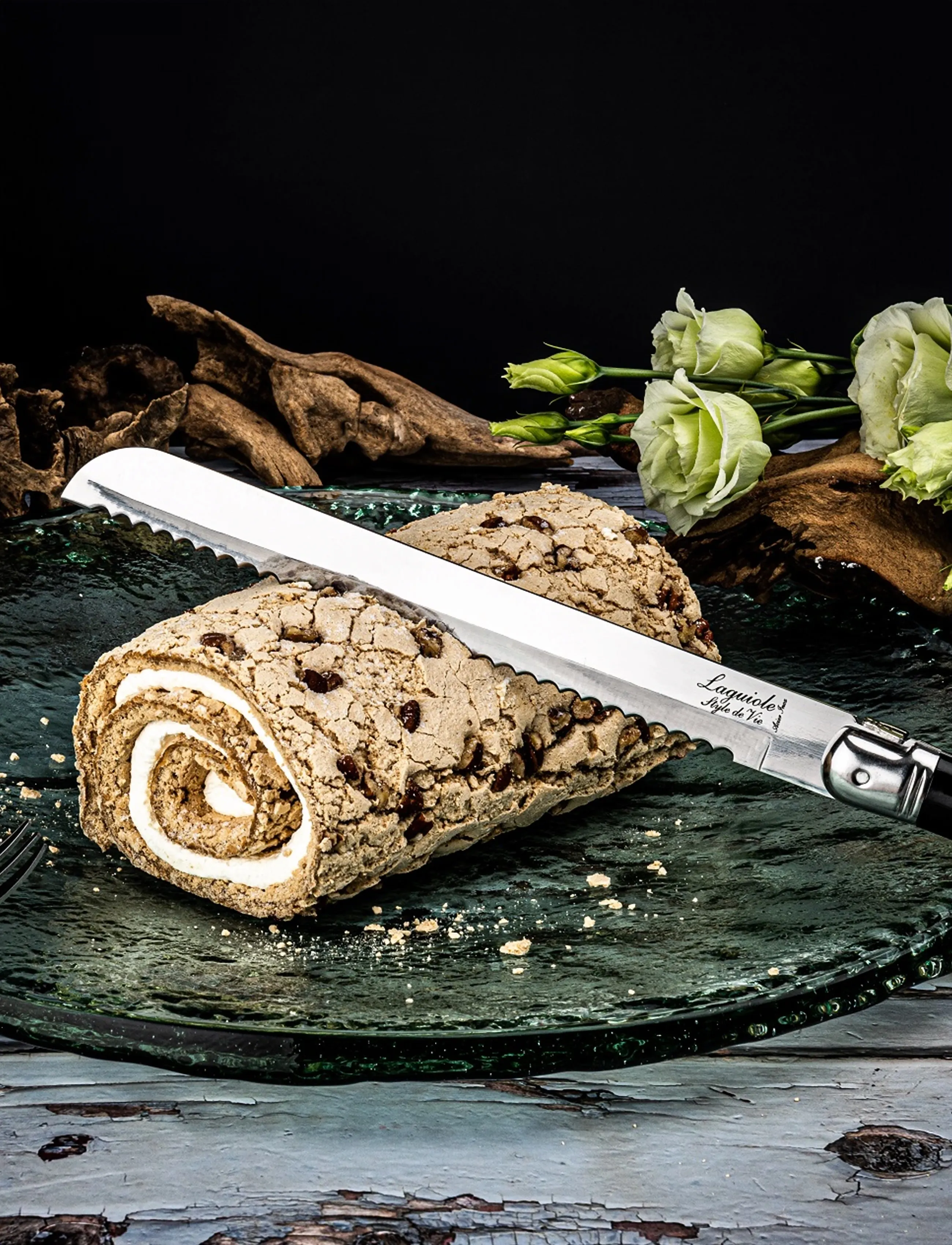 Laguiole Style de Vie - Bread knife Black 36 cm LAGUIOLE - maizes naži - black - 3