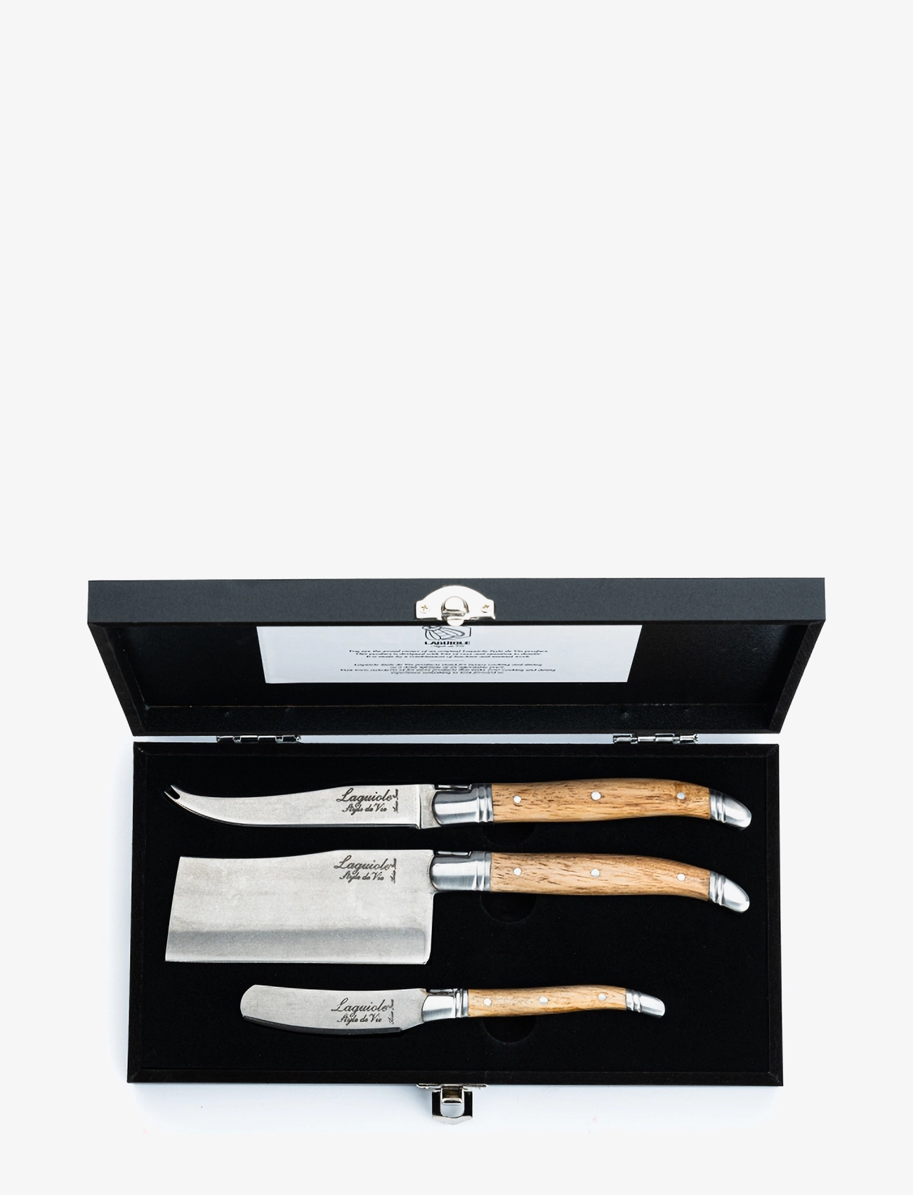 LAGUIOLE STYLE DE VIE Laguiole-Osteknive, 3-Delt Sæt Braun - One Size - Unisex