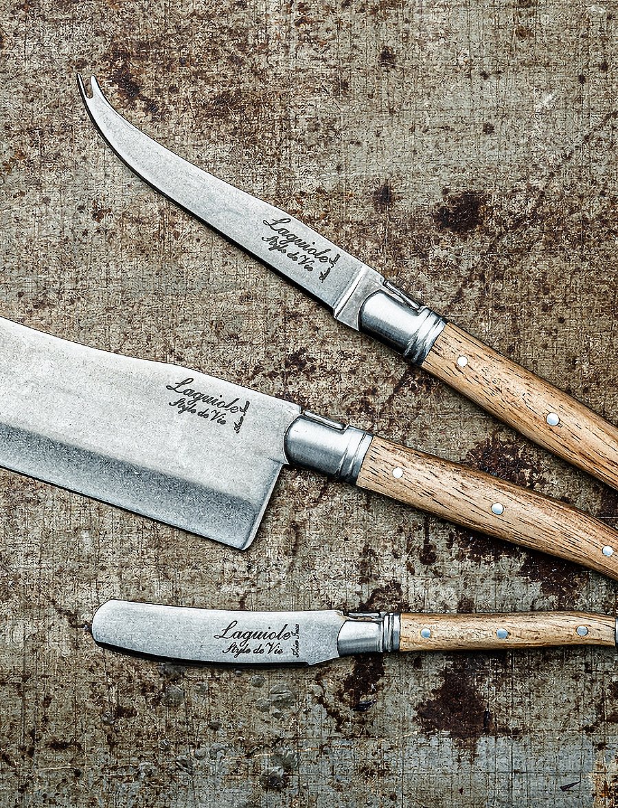 Laguiole Style de Vie - Cheese knives Laguiole SET 3 - osta hinna alusel - steel/wood - 0