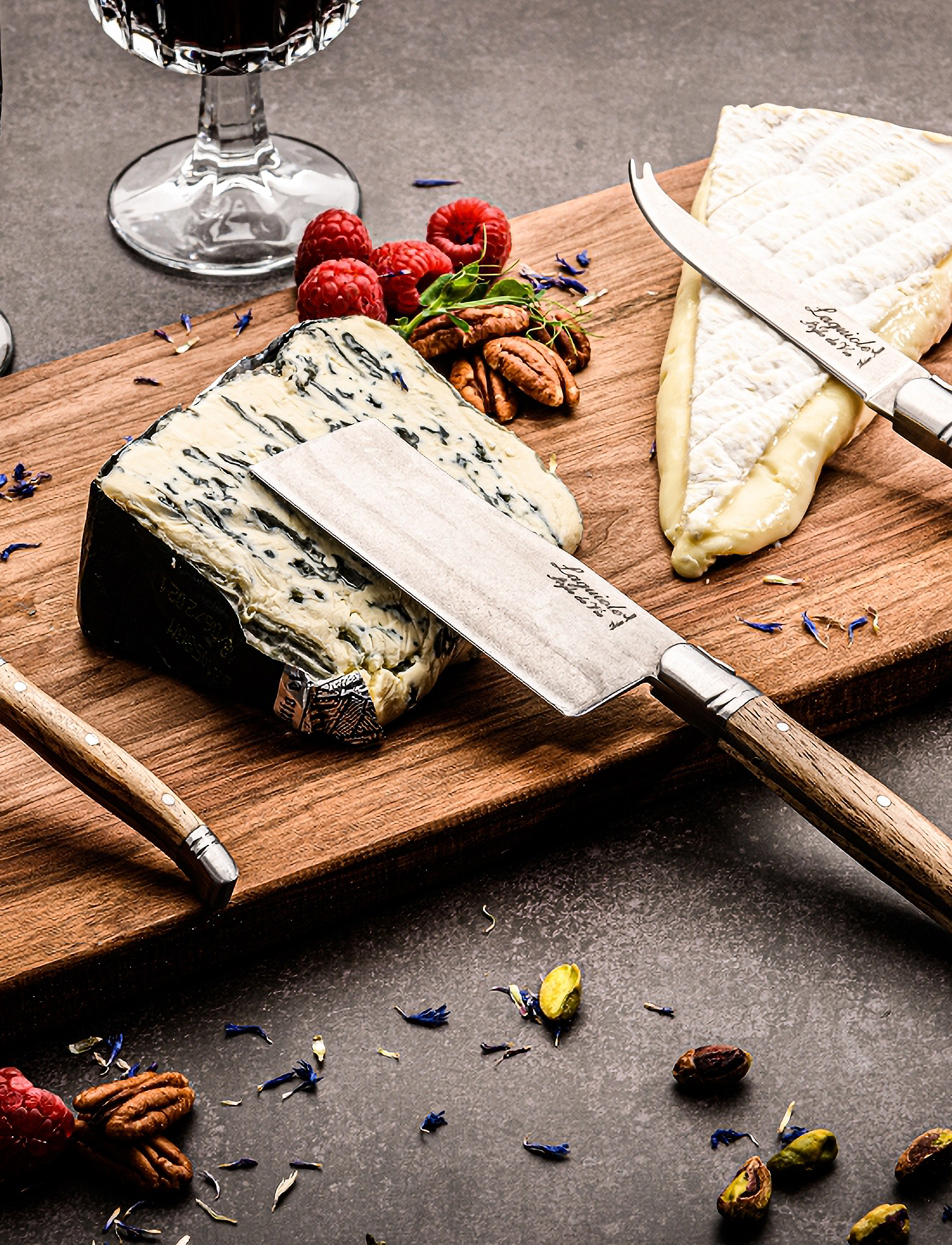 Laguiole Style de Vie - Cheese knives Laguiole  SET 3 - kupuj według ceny - steel/wood - 2