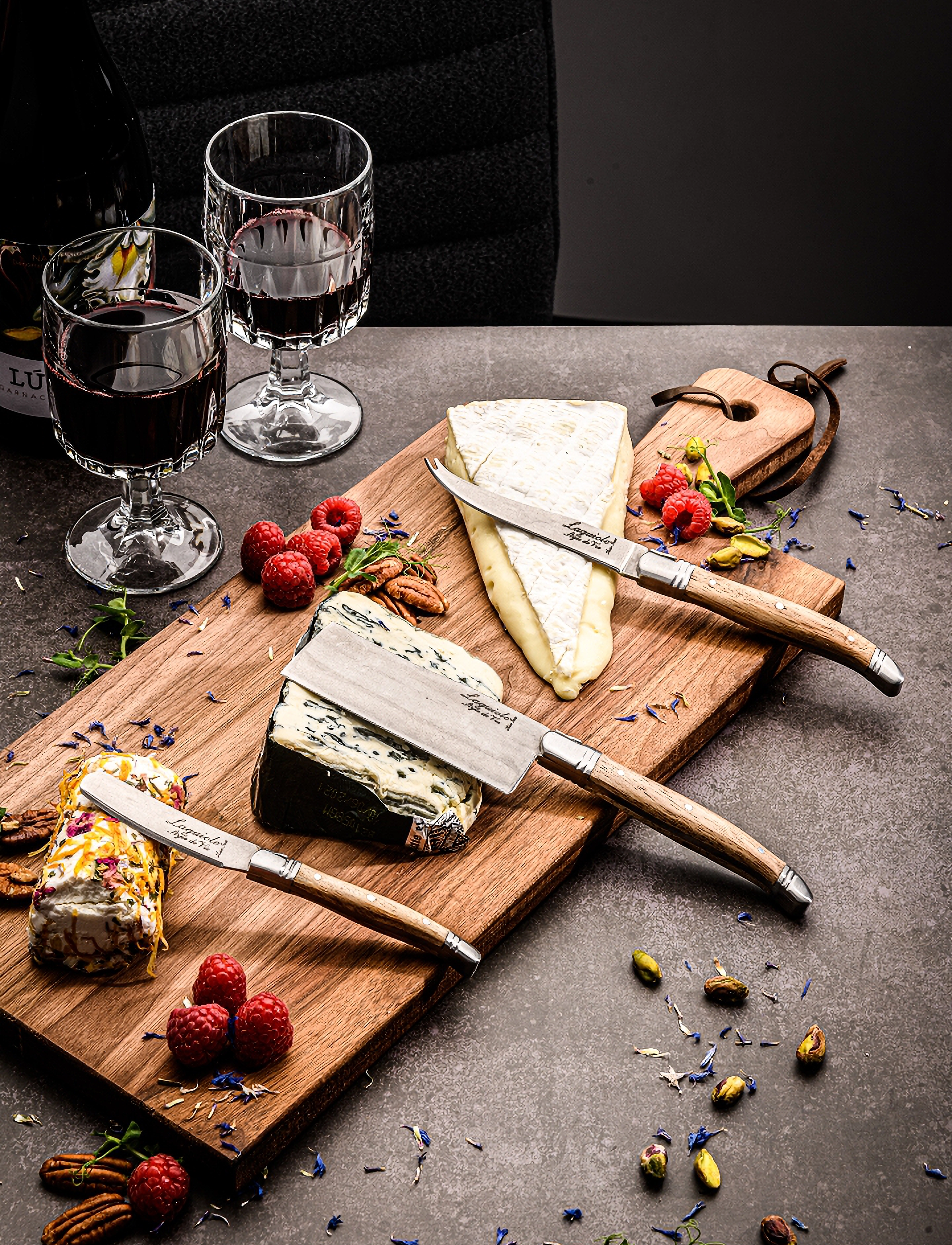 Laguiole Style de Vie - Cheese knives Laguiole SET 3 - osta hinna alusel - steel/wood - 3