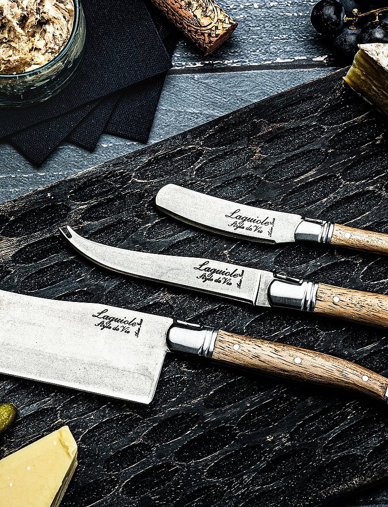 Laguiole Style de Vie - Cheese knives Laguiole SET 3 - osta hinna alusel - steel/wood - 5