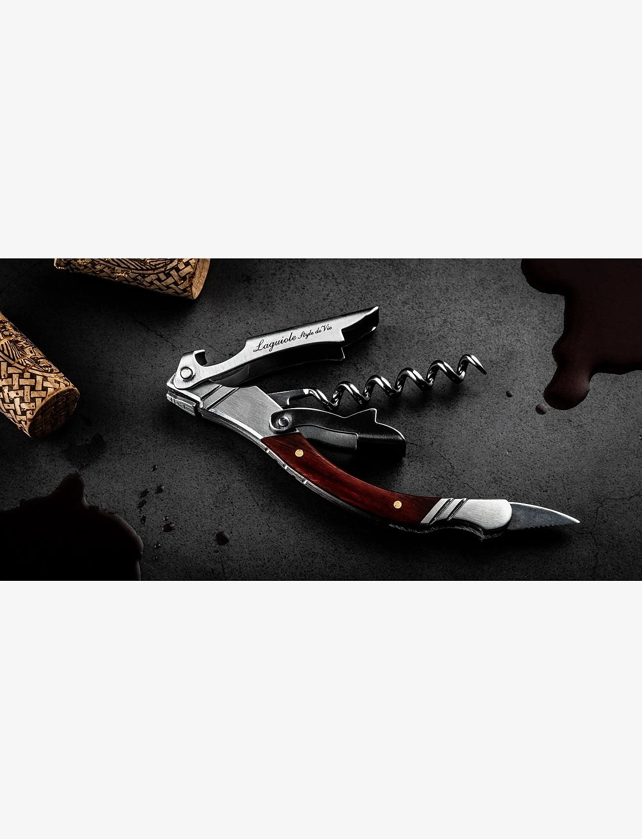 Laguiole Style de Vie - Korkskruv Laguiole Rose SdV - shop by price - rosentrÄ - 2