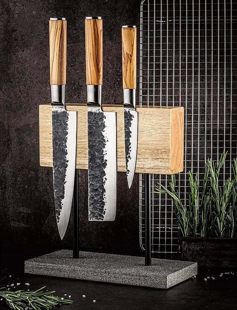 Laguiole Style de Vie - Knife block magnetic Oak SdV - nugade alused - oak - stone - 0