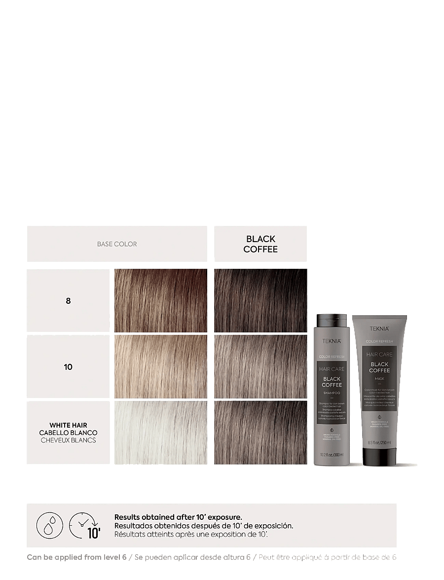 Lakmé - Refresh Black Coffee Shampoo 300ml - hårpleje - clear - 1