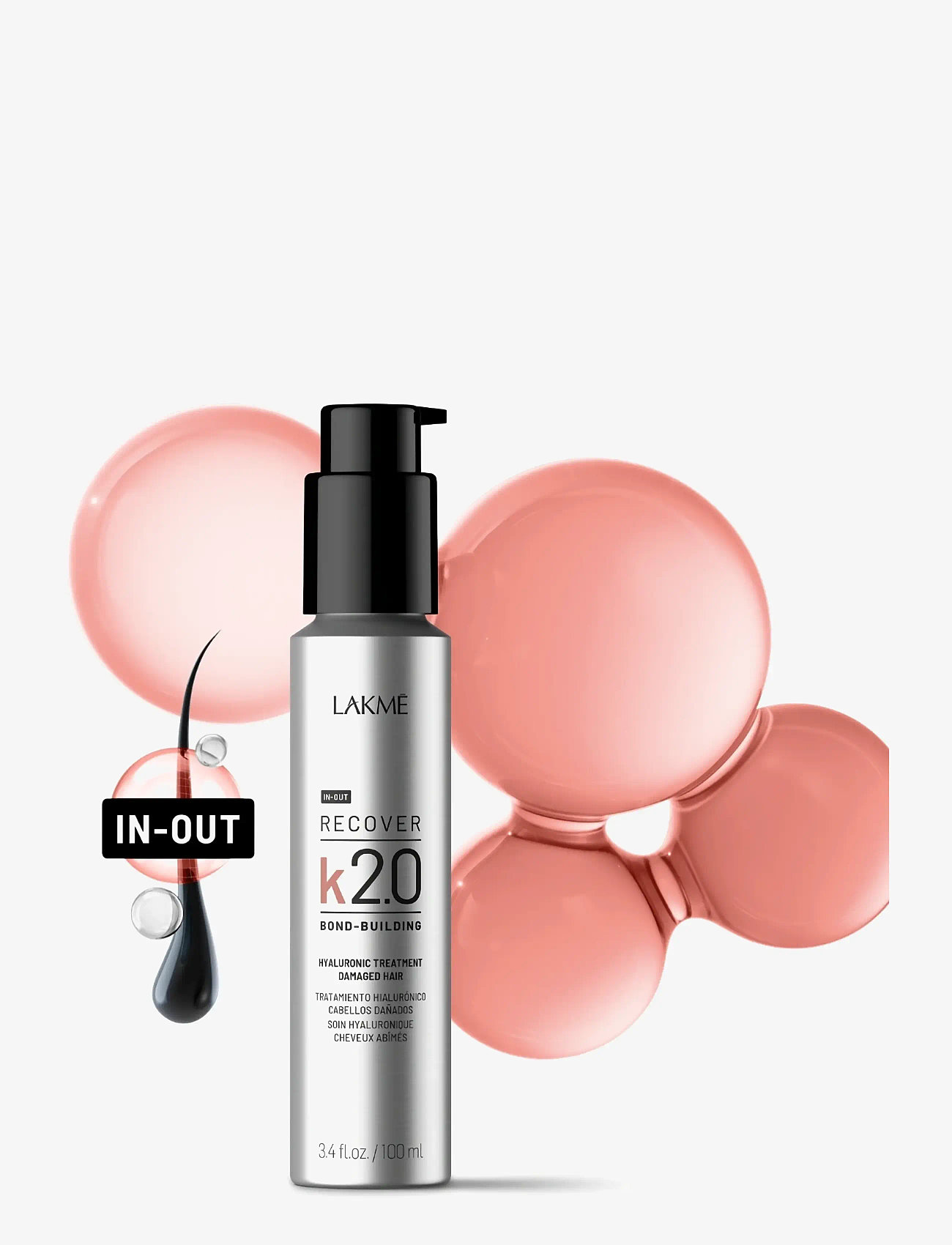 Lakmé - K2.0 Hyaluronic Treatment 100 ml - behandling - clear - 1