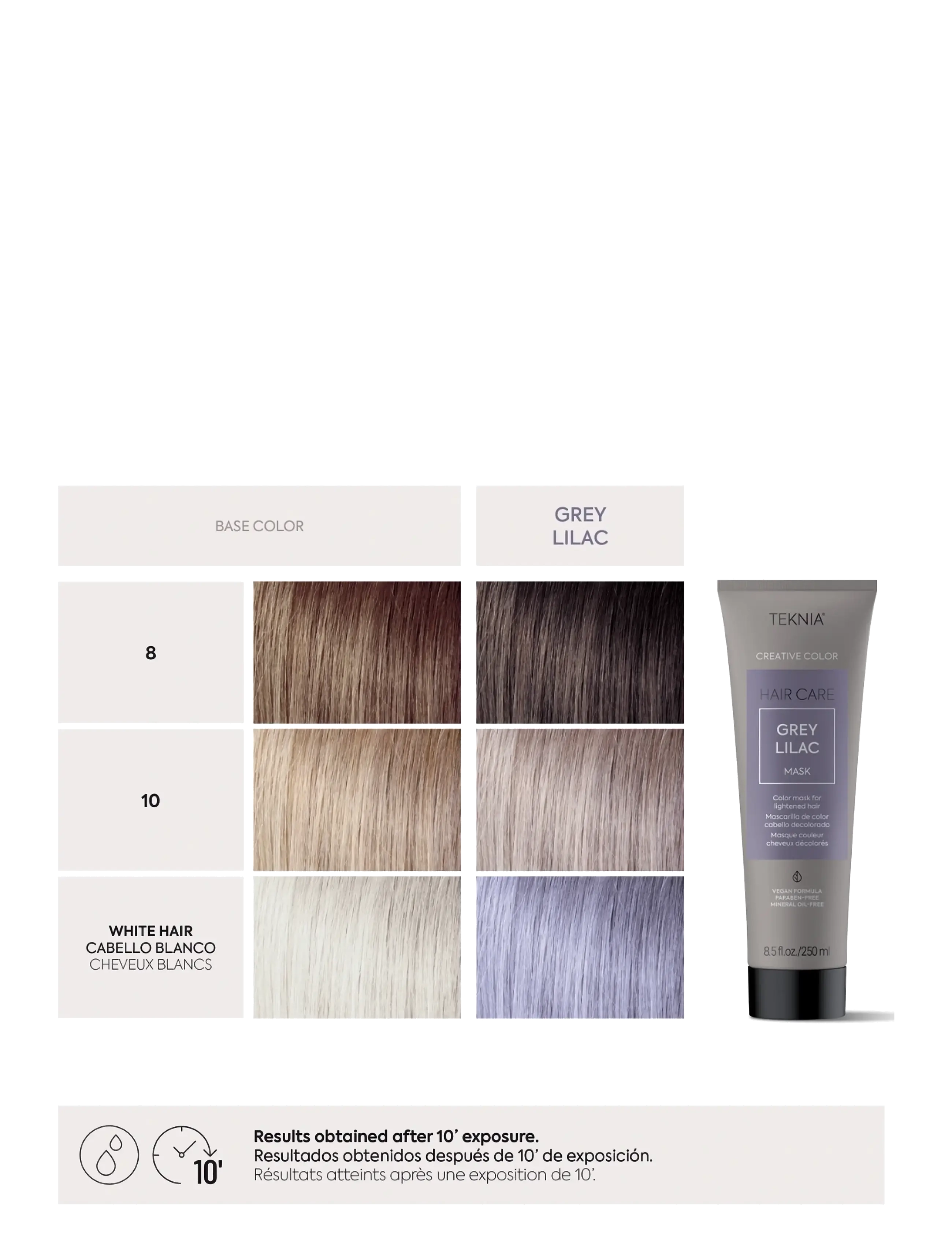 Lakmé - Creative Grey Lilac Mask 250ml - behandling - clear - 1