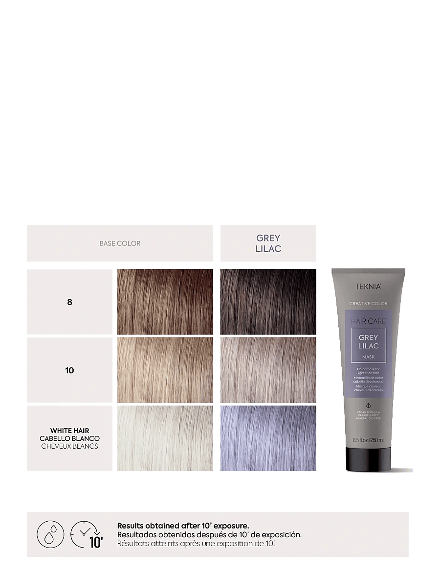 Lakmé - Creative Grey Lilac Mask 250ml - farveindpakning - clear - 1