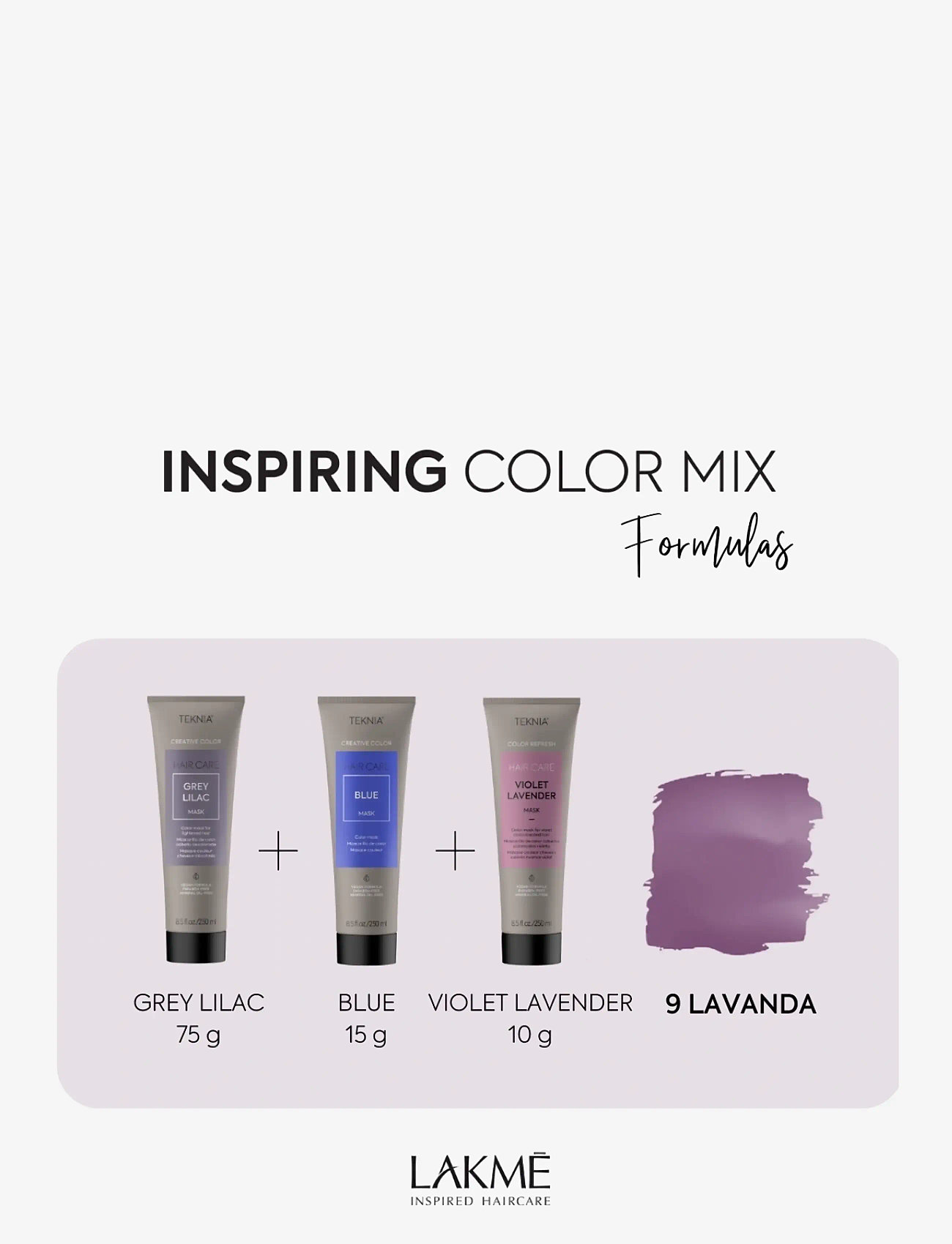 Lakmé - Creative Grey Lilac Mask 250ml - farveindpakning - clear - 2