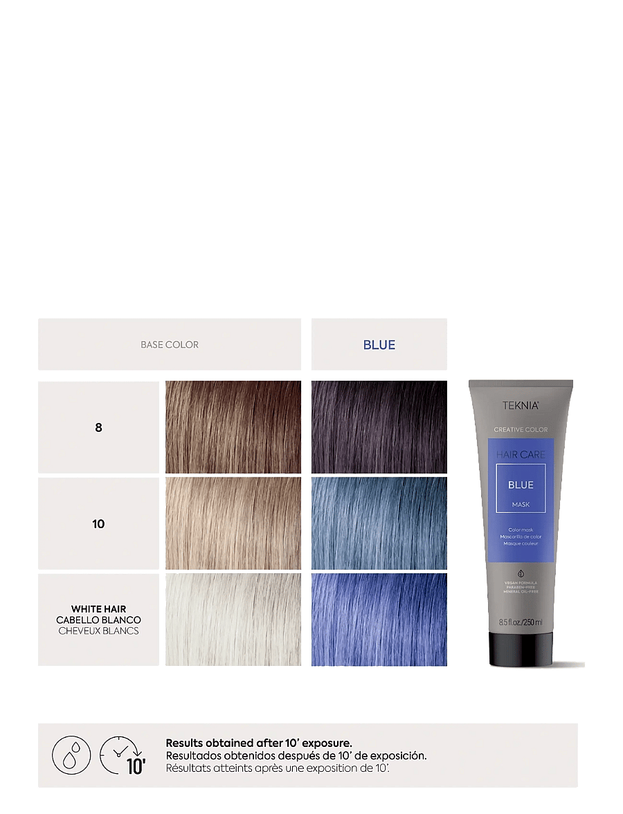 Lakmé - Creative Blue Mask 250ml - farveindpakning - clear - 1