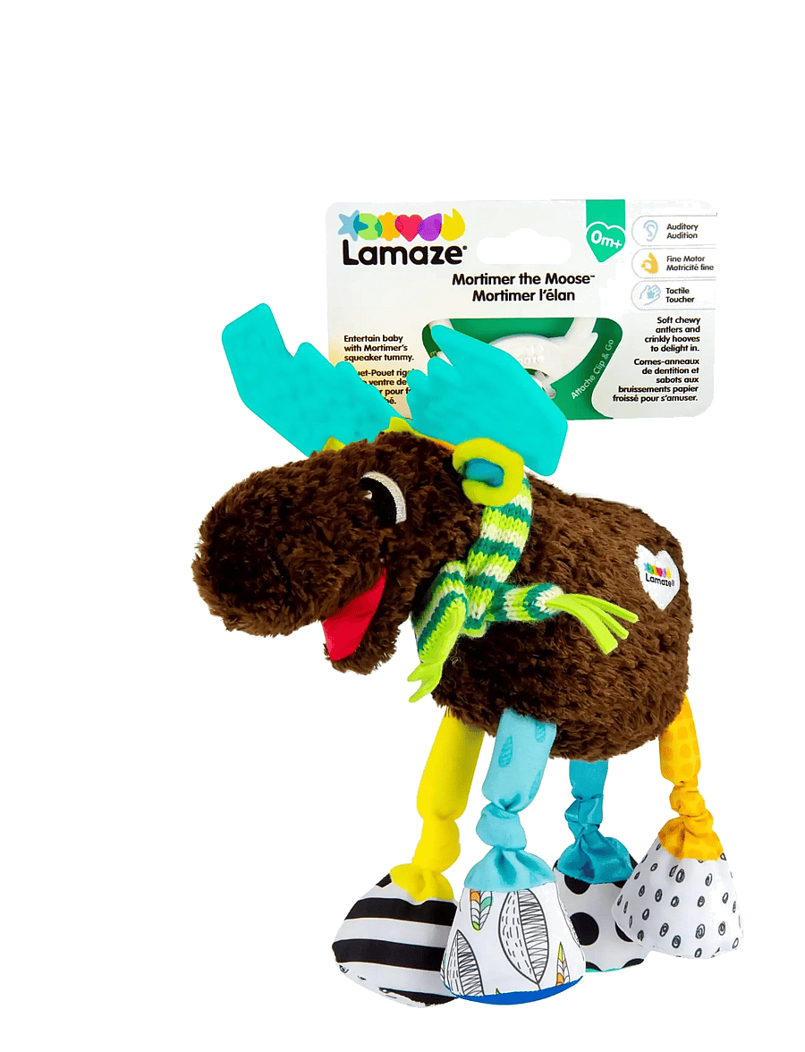 Lamaze - Lamaze Mortimer The Moose - leikföng fyrir barnakerrur - muti - 0
