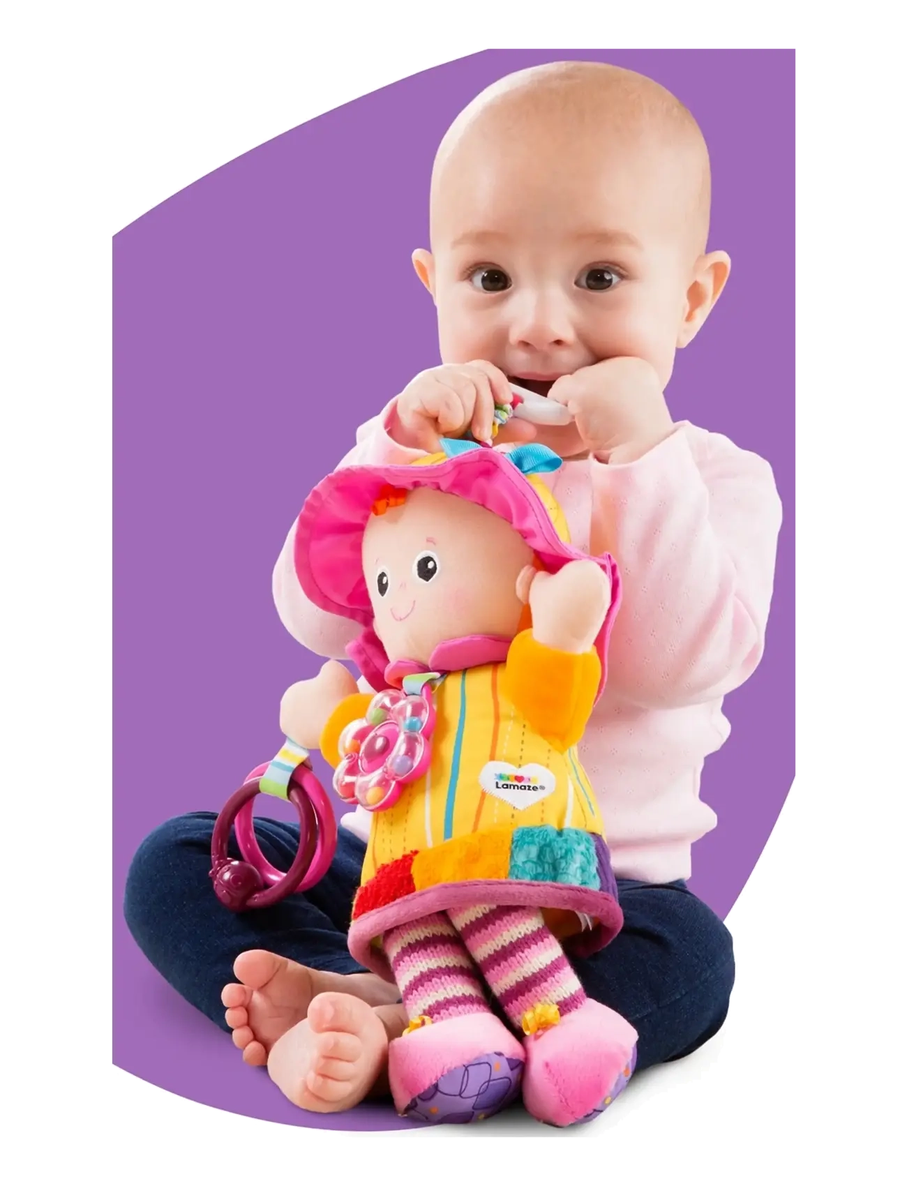 Lamaze - Lamaze My Friend Emily - barnevognslegetøj - muti - 5