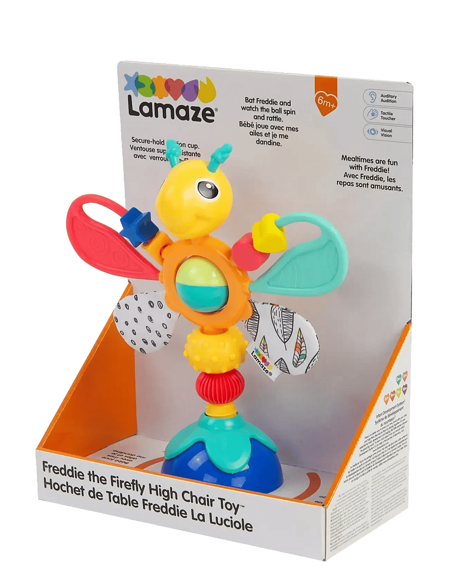 Lamaze - Lamaze Freddie The Firefly Highchair Toy - smábarnaleikvellir og leikmottur - muti - 2