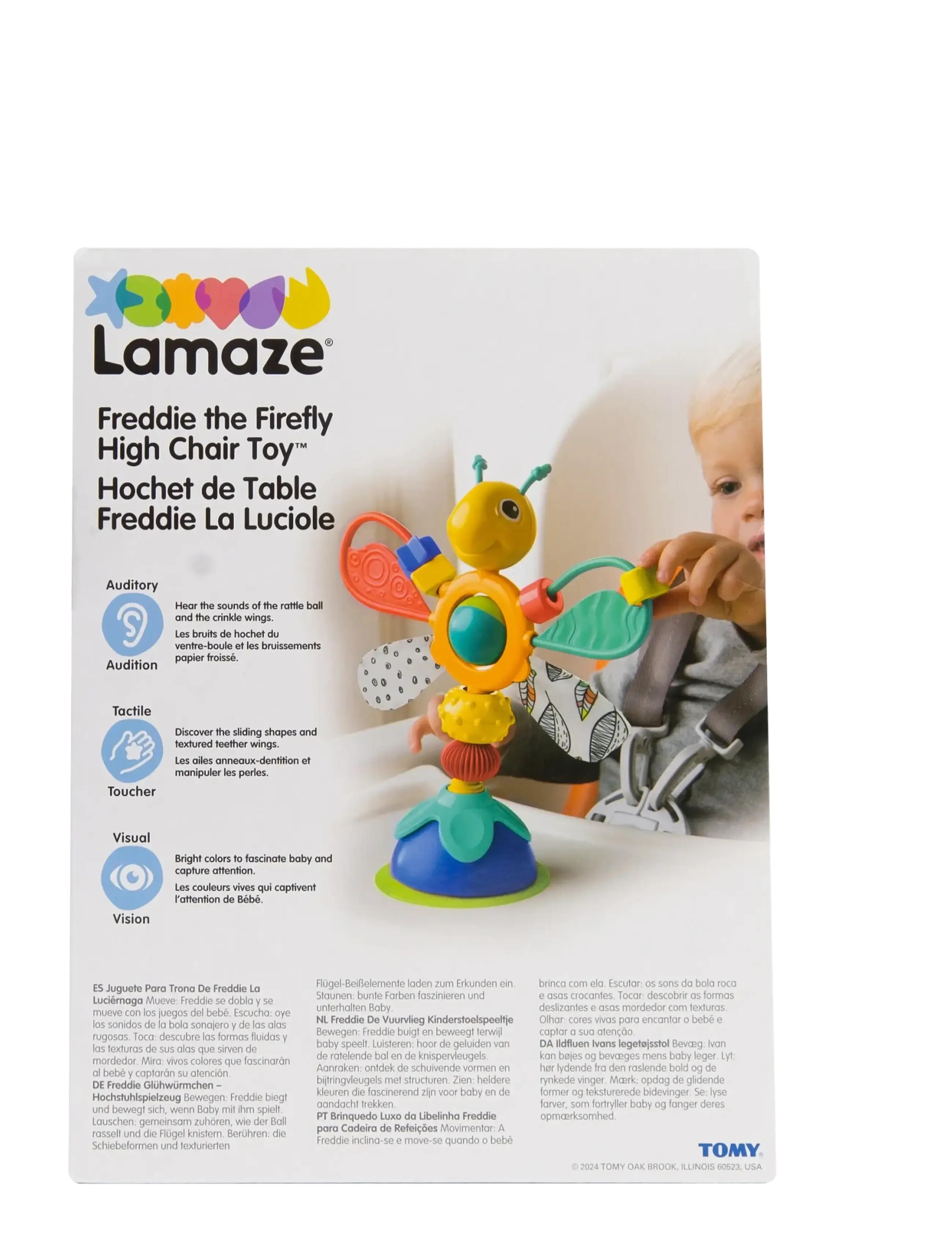 Lamaze - Lamaze Freddie The Firefly Highchair Toy - smábarnaleikvellir og leikmottur - muti - 4