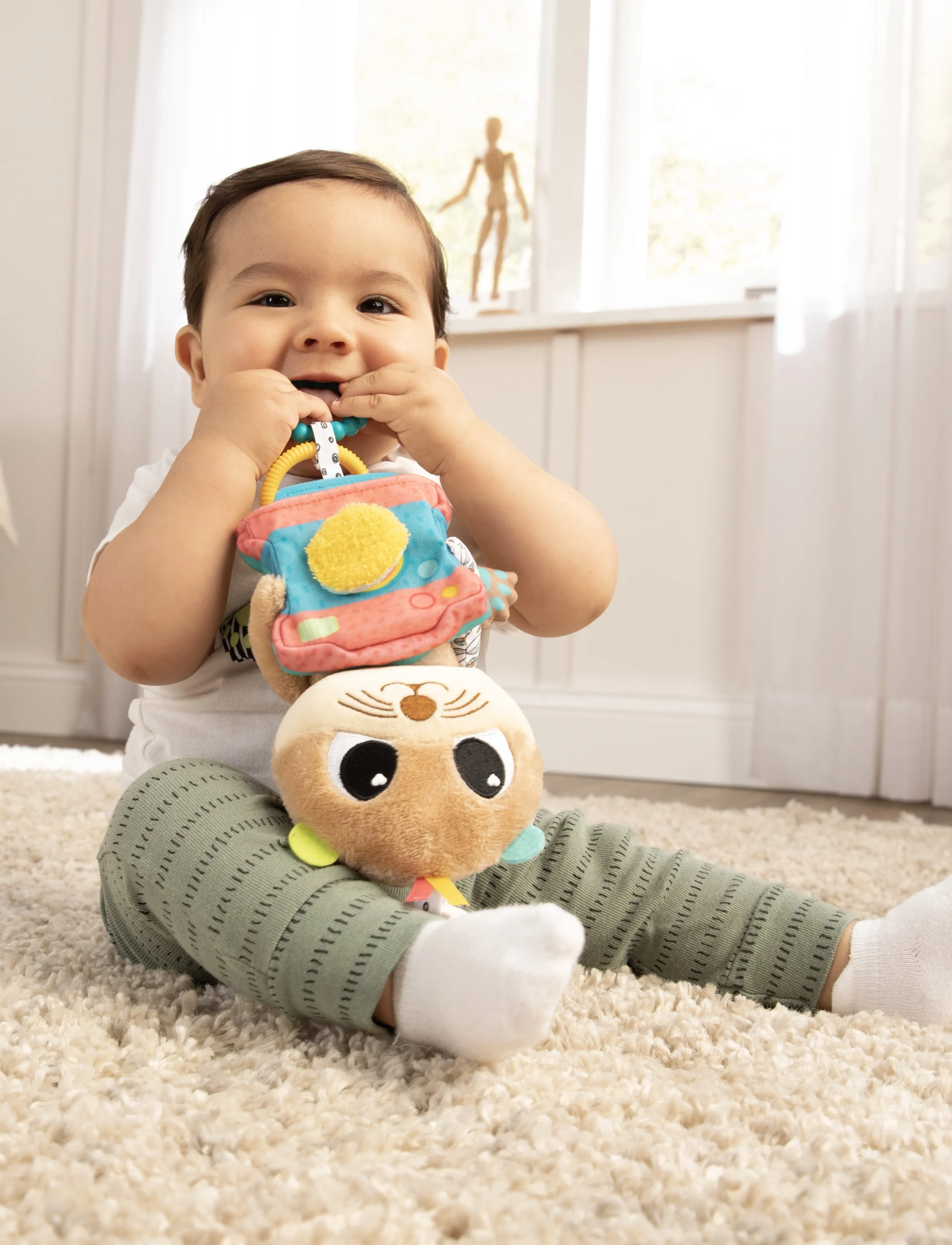 Lamaze - Lamaze Arty Says Cheese Clip & Go - musikalske plysdyr - muti - 4