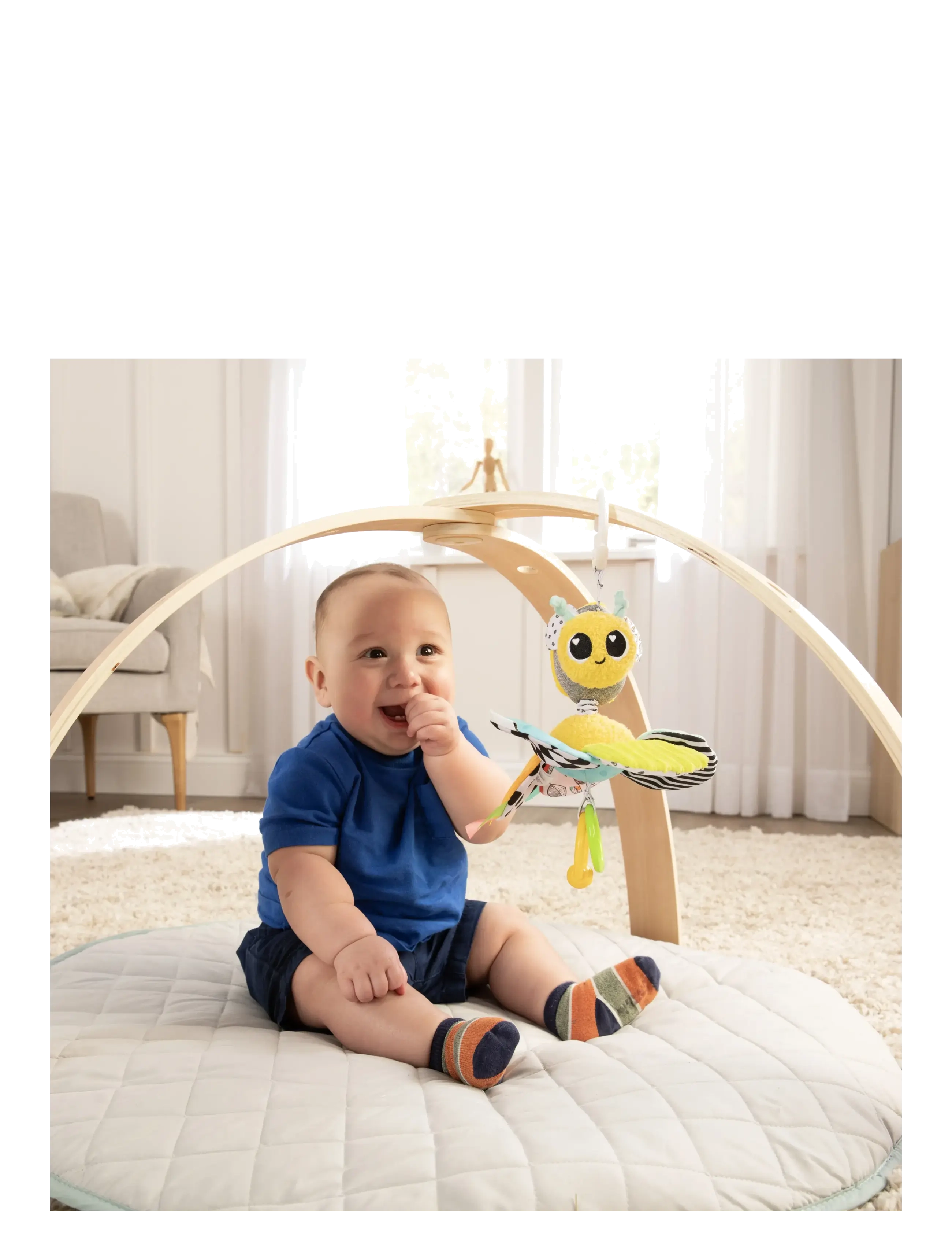 Lamaze - Lamaze Buzzy the Bee Clip & Go - barnevognslegetøj - muti - 4