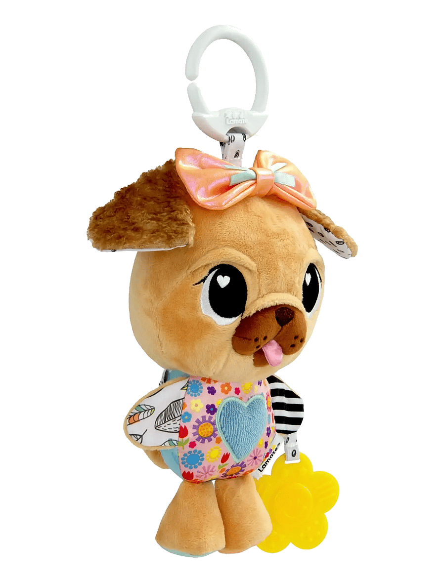 Lamaze - Lamaze Lovey The Pug Clip & Go - barnevognslegetøj - muti - 1