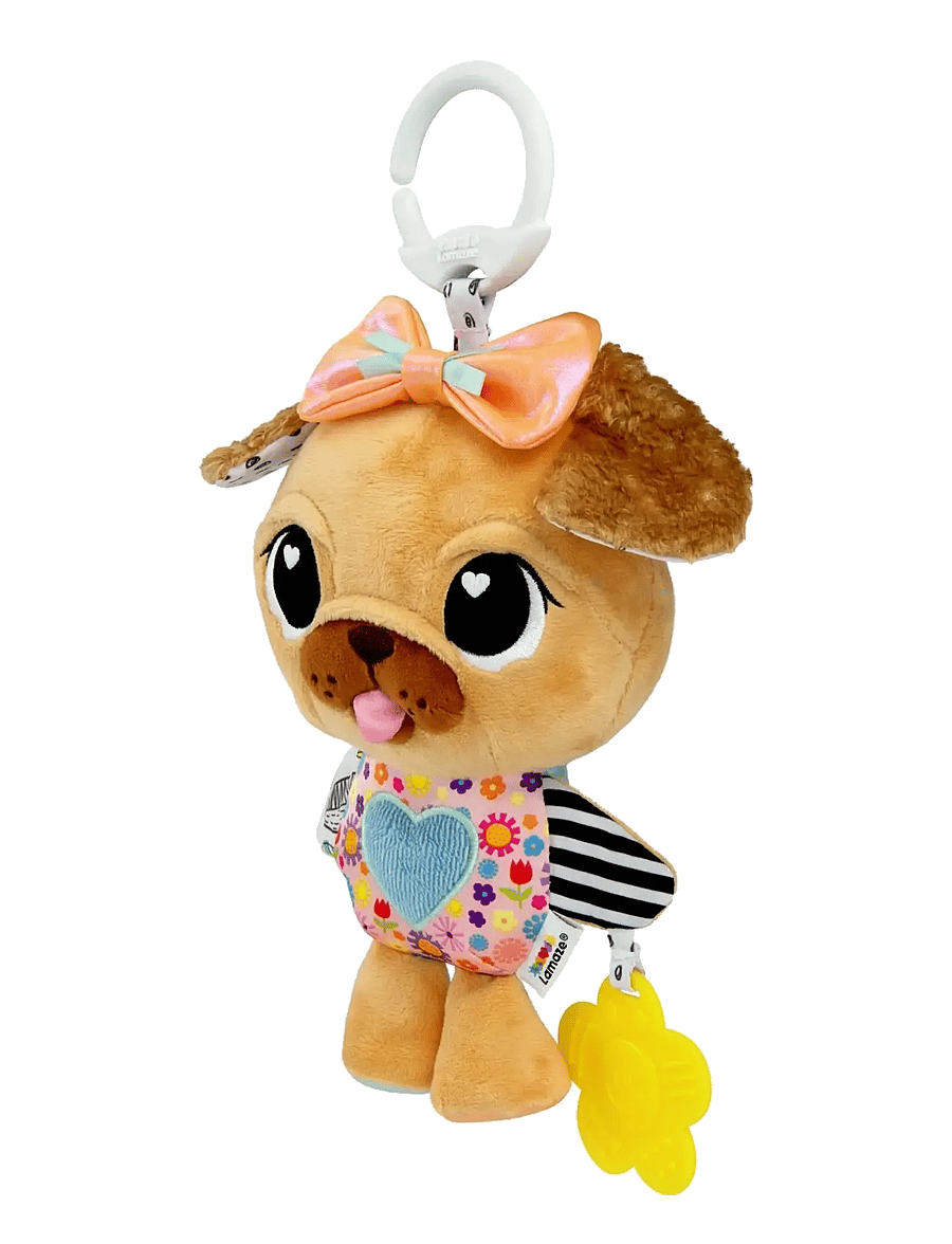 Lamaze - Lamaze Lovey The Pug Clip & Go - barnevognslegetøj - muti - 2