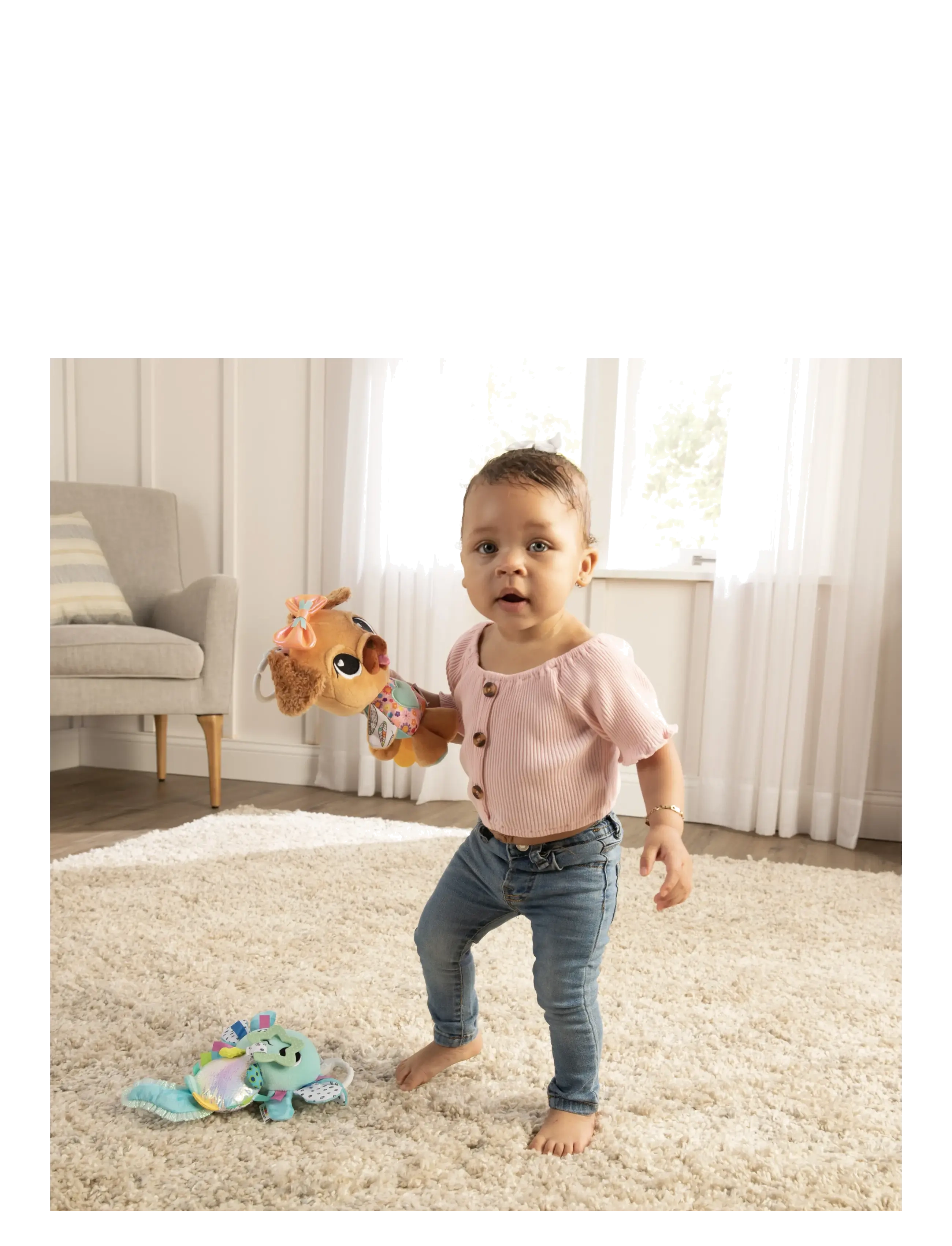 Lamaze - Lamaze Lovey The Pug Clip & Go - dukkevognleker - muti - 4
