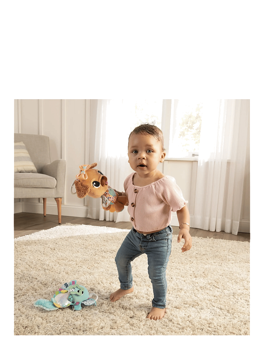 Lamaze - Lamaze Lovey The Pug Clip & Go - barnevognslegetøj - muti - 4