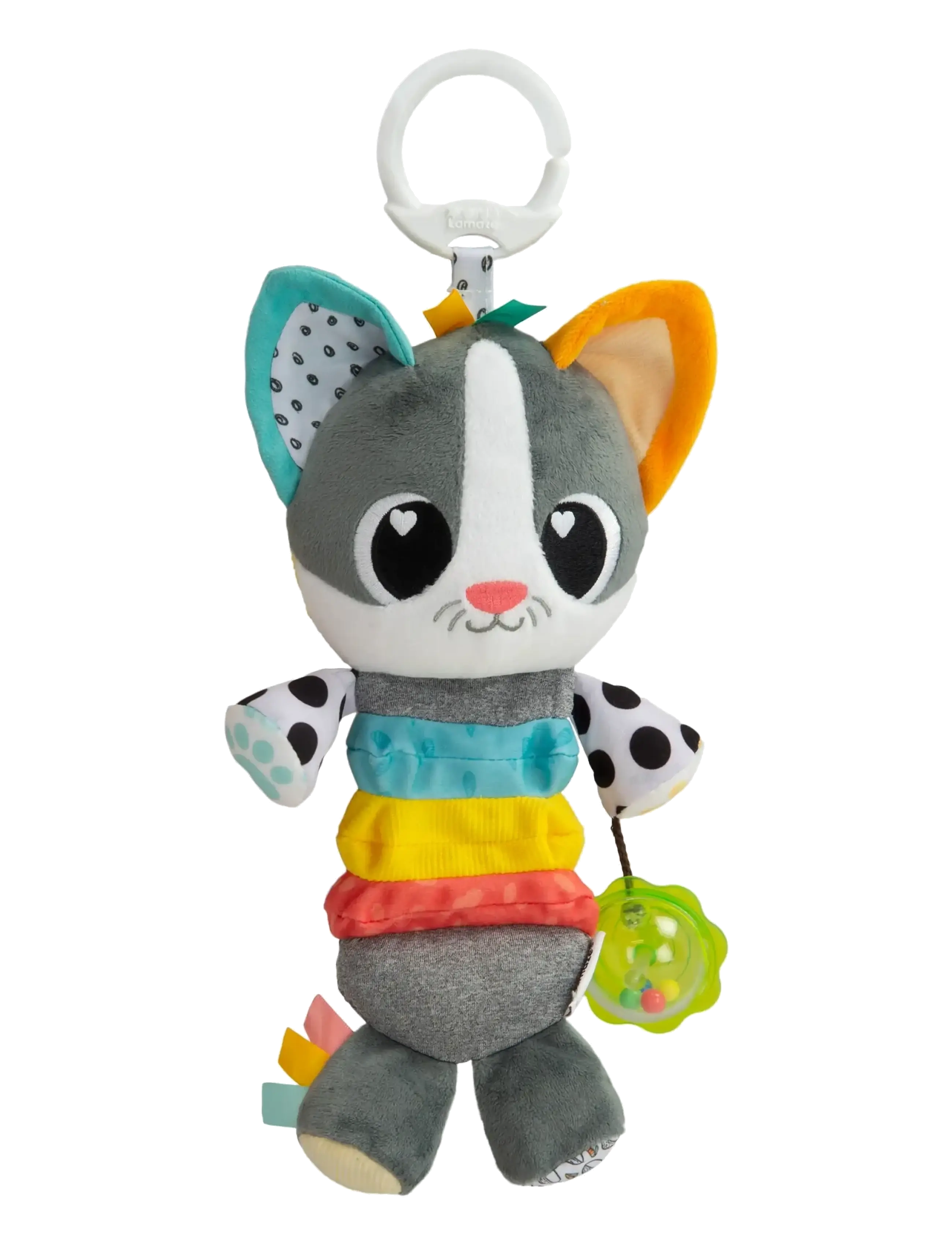 Lamaze Long Cat Clip And Go, Børn, Stuffed Legetøj, Grå, Str: ONE SIZE