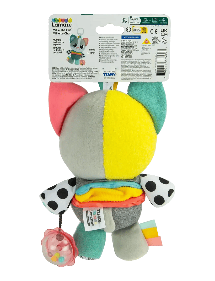Lamaze - Lamaze Long Cat Clip And Go - mjúk leikföng & fígúrur - muti - 1