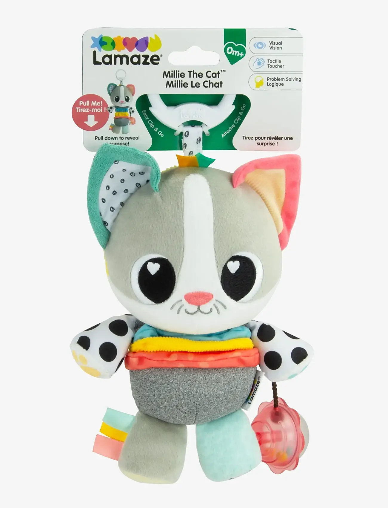 Lamaze - Lamaze Long Cat Clip And Go - bamser - muti - 2